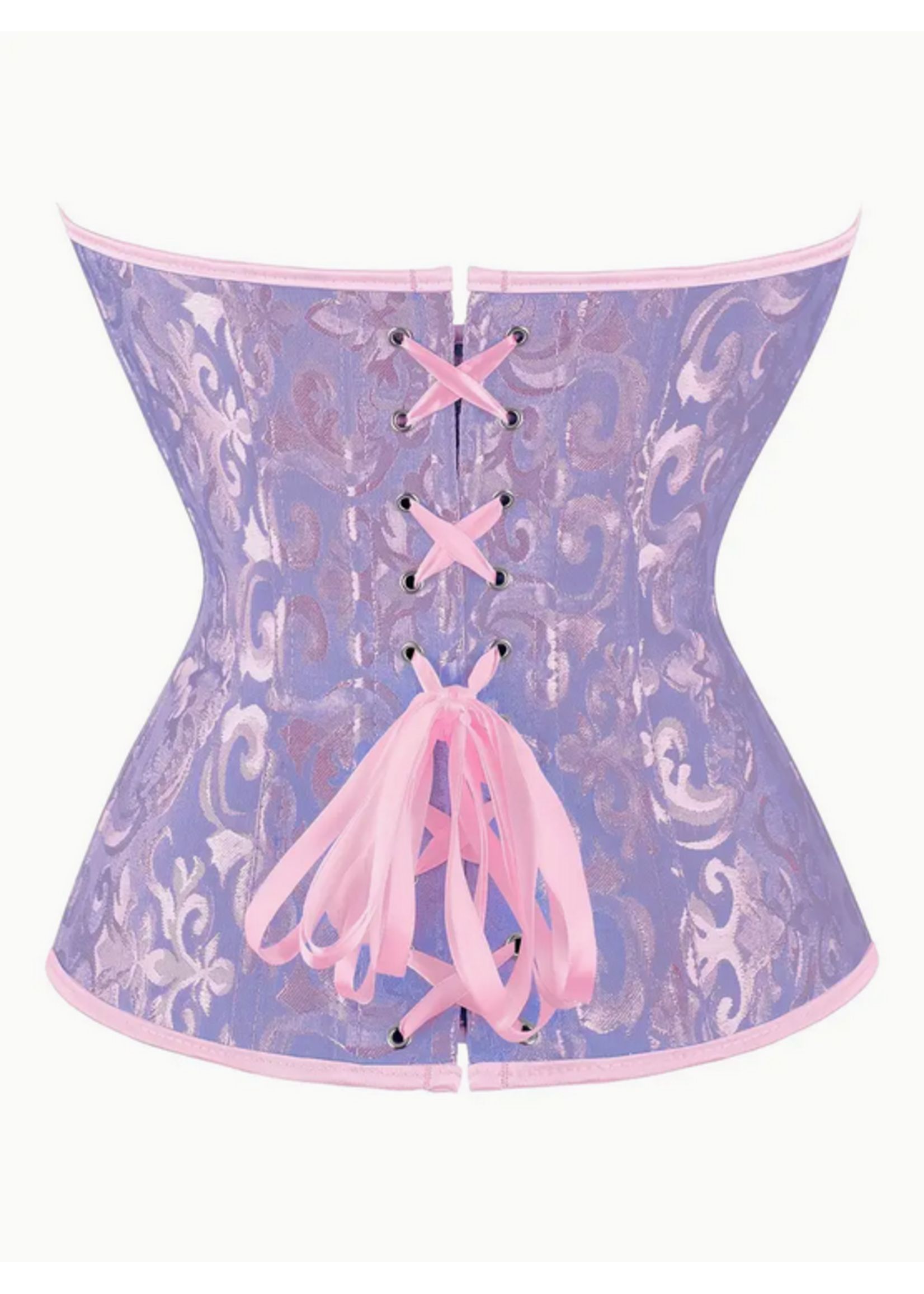 Lavender Lace Affair – Vintage Brocade Corset