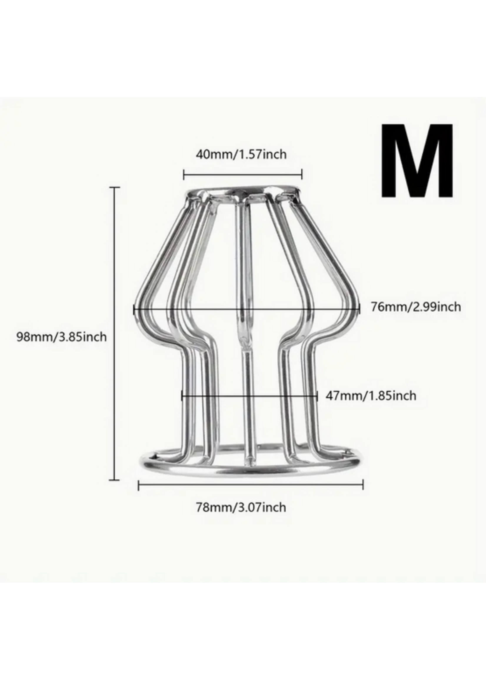 Open View – Hollow Metal Anal Plug Medium