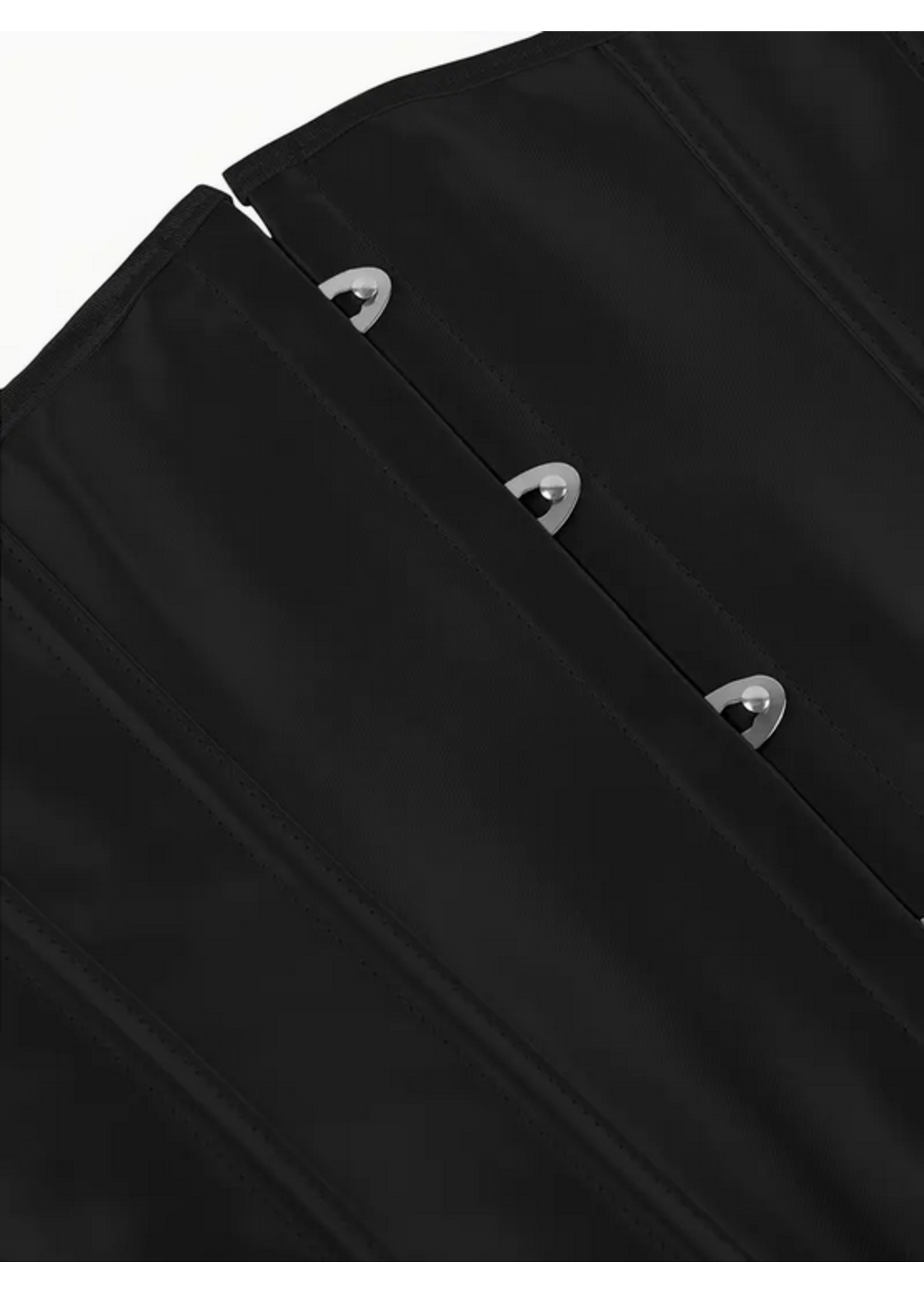 Midnight Cinch – Black Satin Underbust Corset