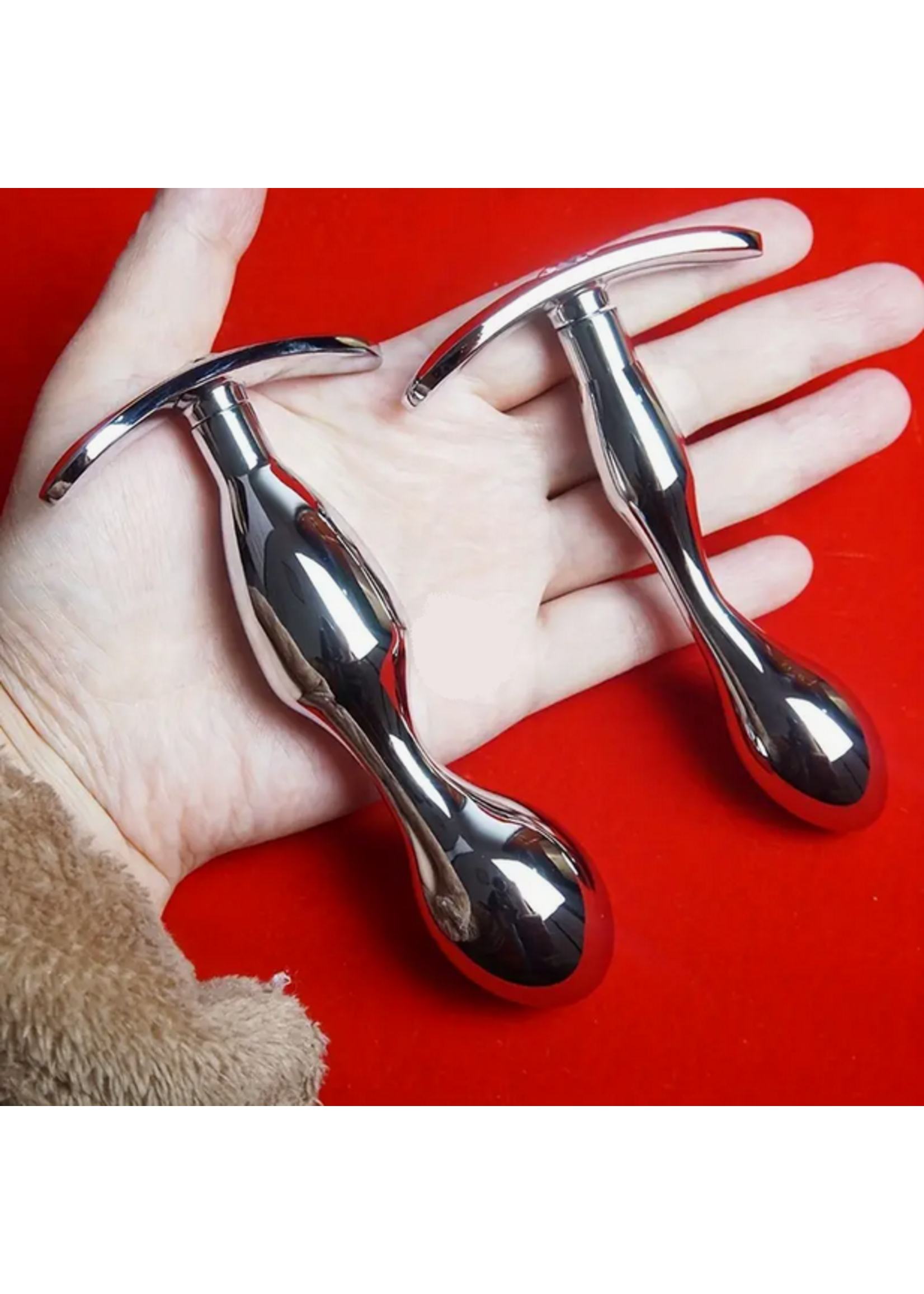 Gem Arc – Curved Aluminum Alloy Butt Plug Large