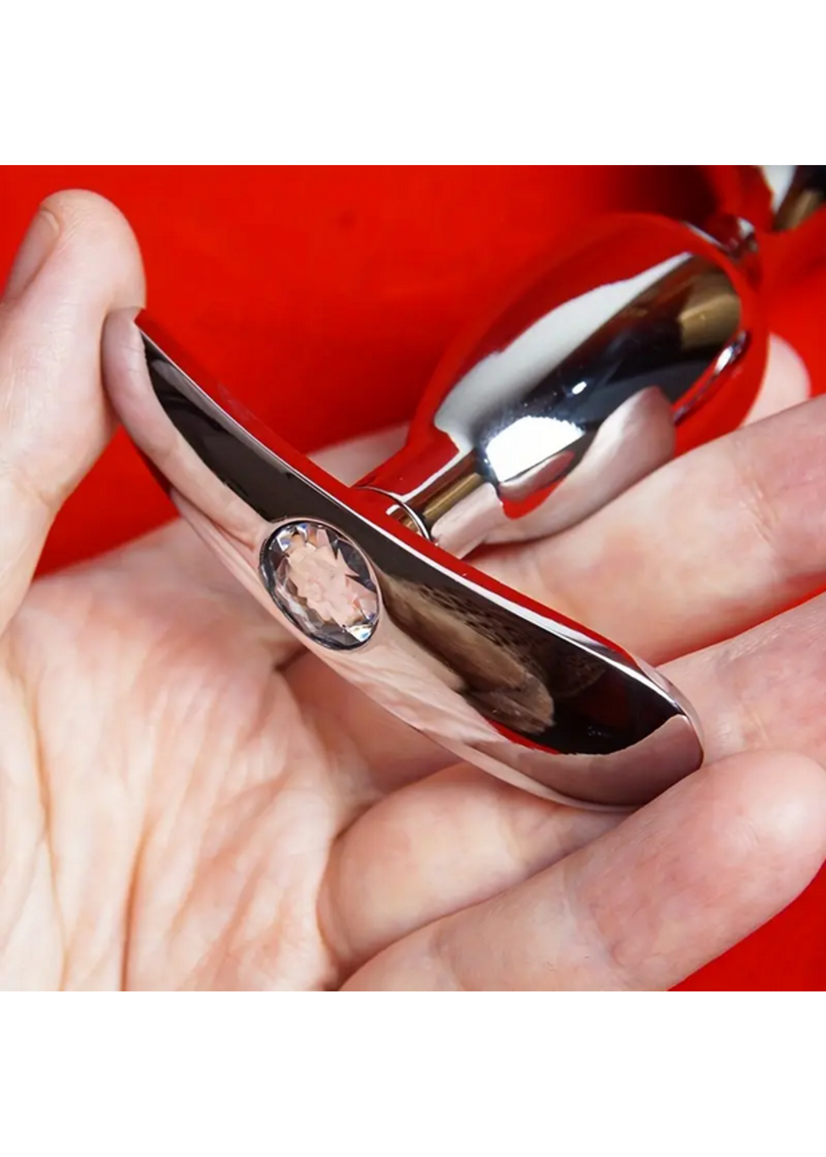 Gem Arc – Curved Aluminum Alloy Butt Plug Large