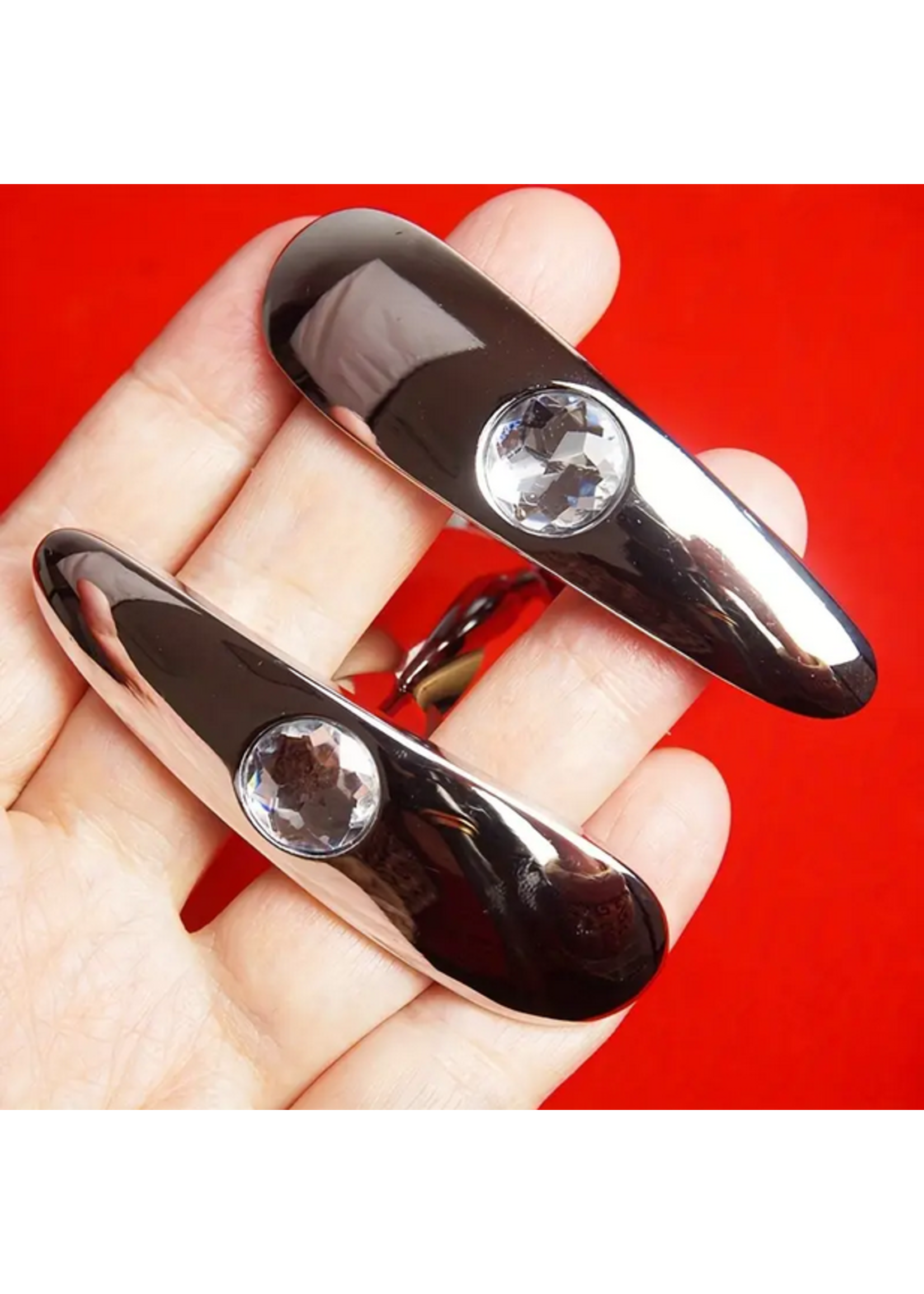 Gem Arc – Curved Aluminum Alloy Butt Plug Large