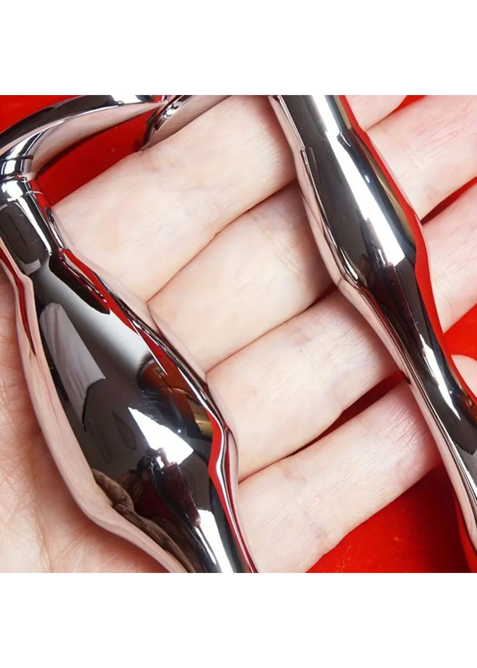 Gem Arc – Curved Aluminum Alloy Butt Plug Large