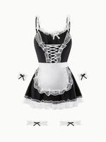 Clearance Midnight Service – Flirty Maid Lingerie Set