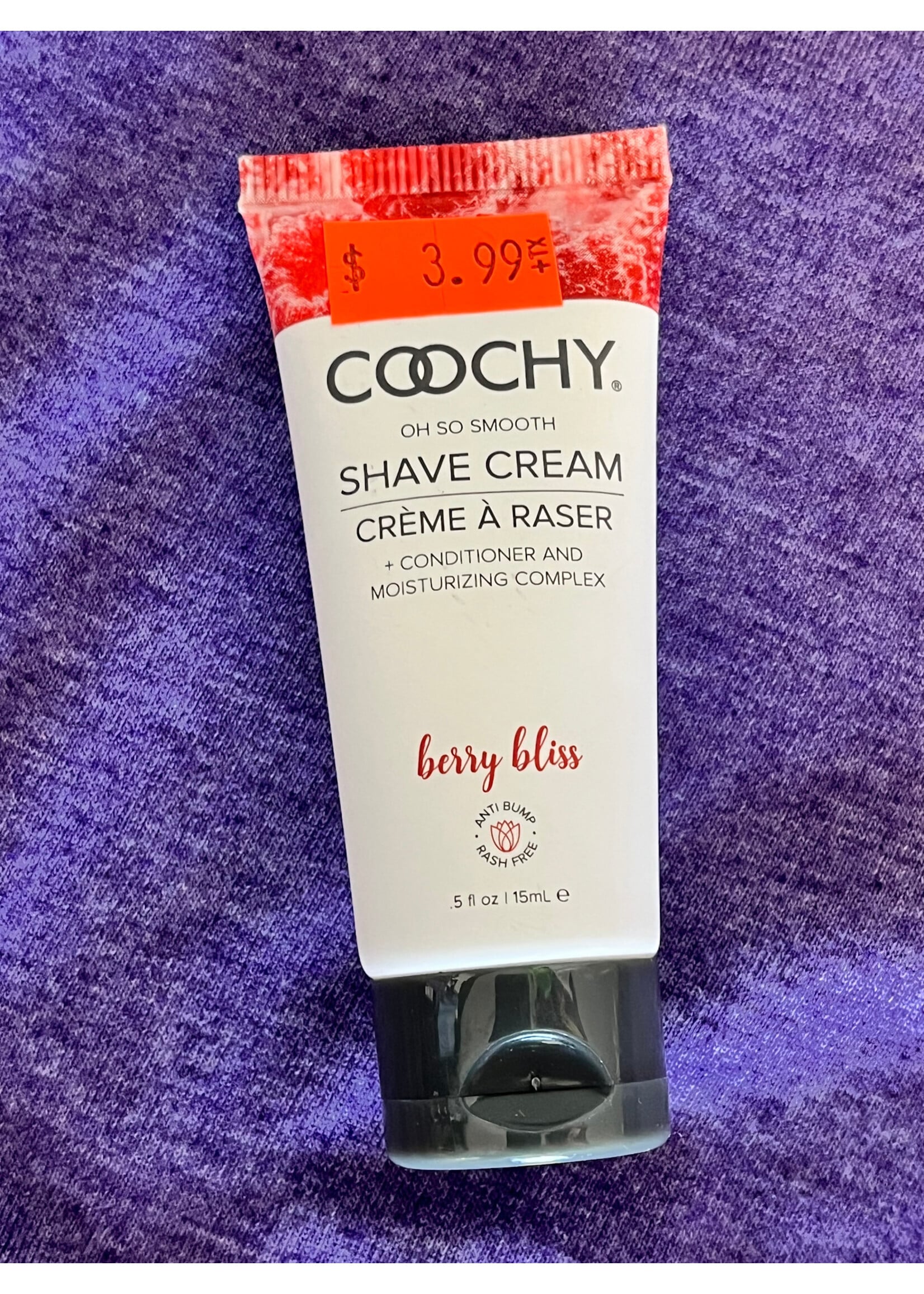 Coochy Coochy Shave Cream - Berry Bliss .5oz | 15mL