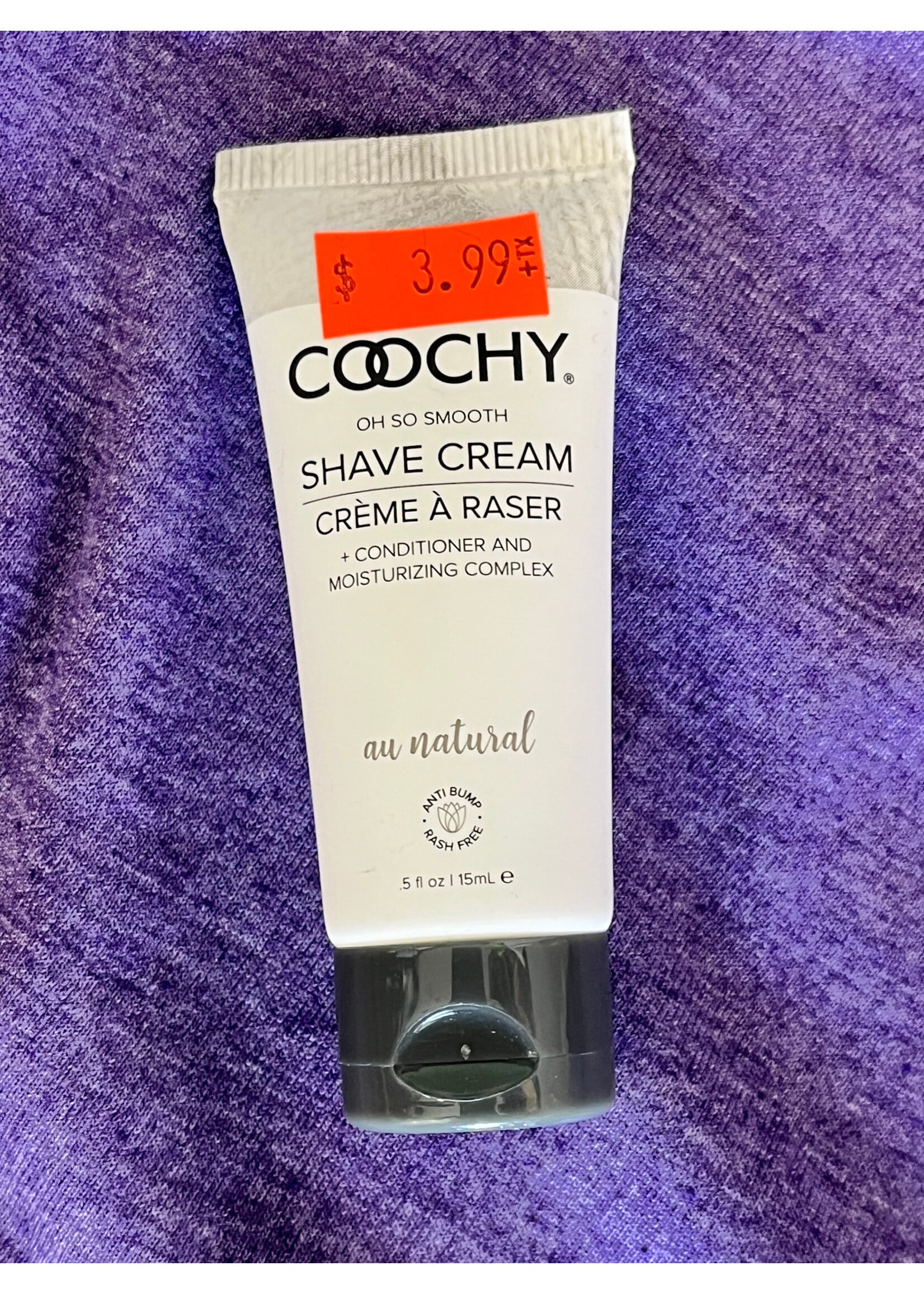 Coochy Coochy Shave Cream - Au Natural .5oz | 15mL