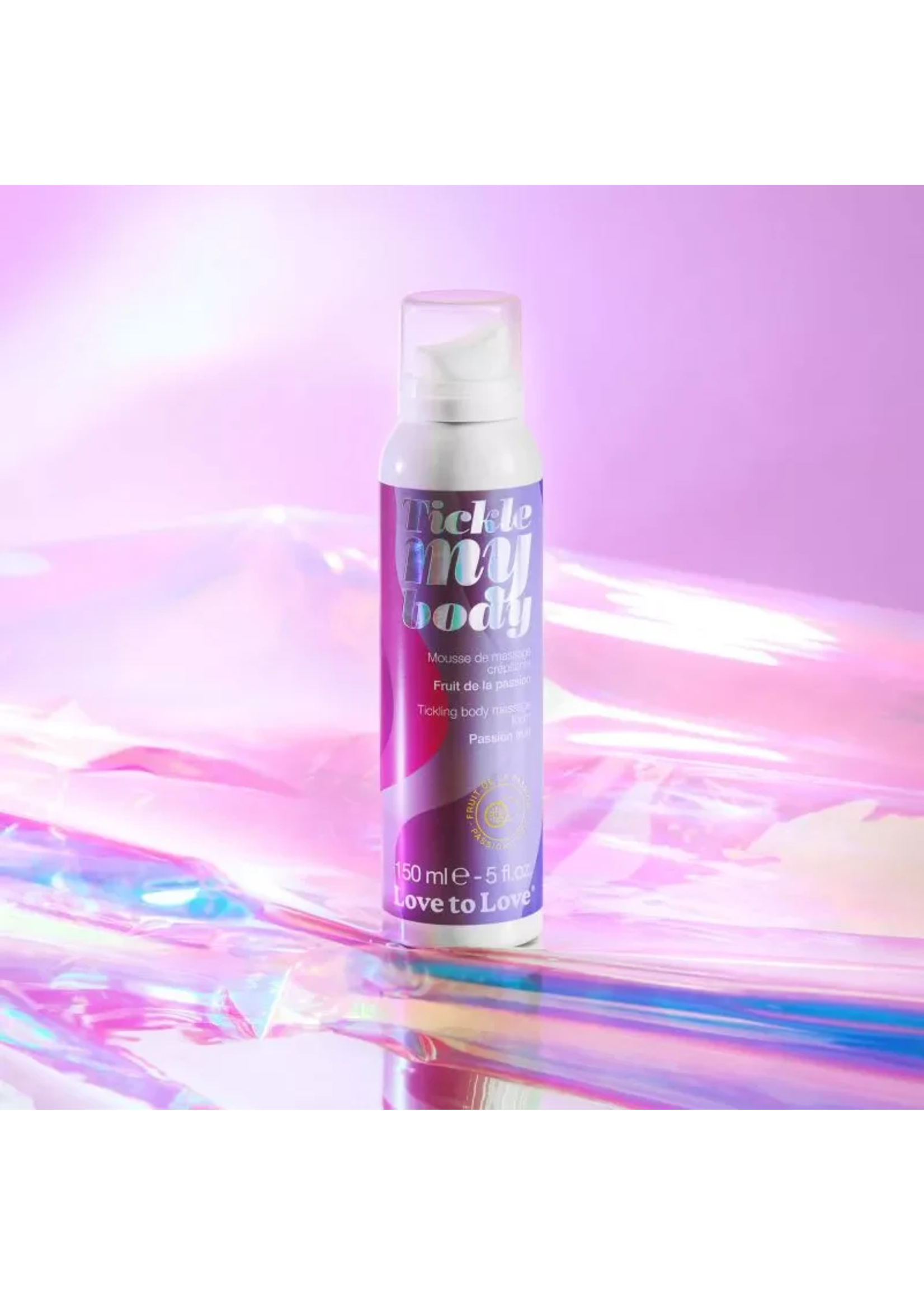 Love to Love TICKLE MY BODY - MASSAGE FOAM - PASSION FRUIT 150ML / 5FL.OZ.