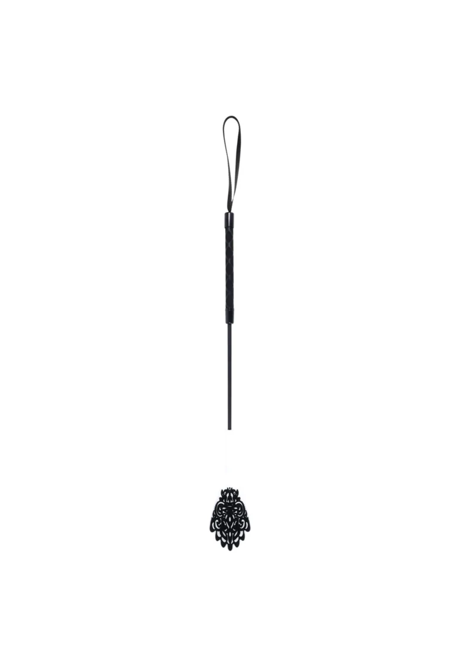 Sex & Mischief Lace Silicone Crop - Black