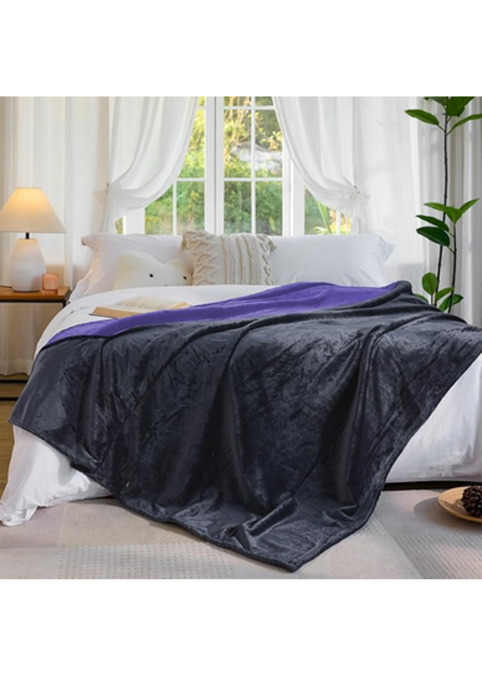 Smoosh Waterproof Blanket Black