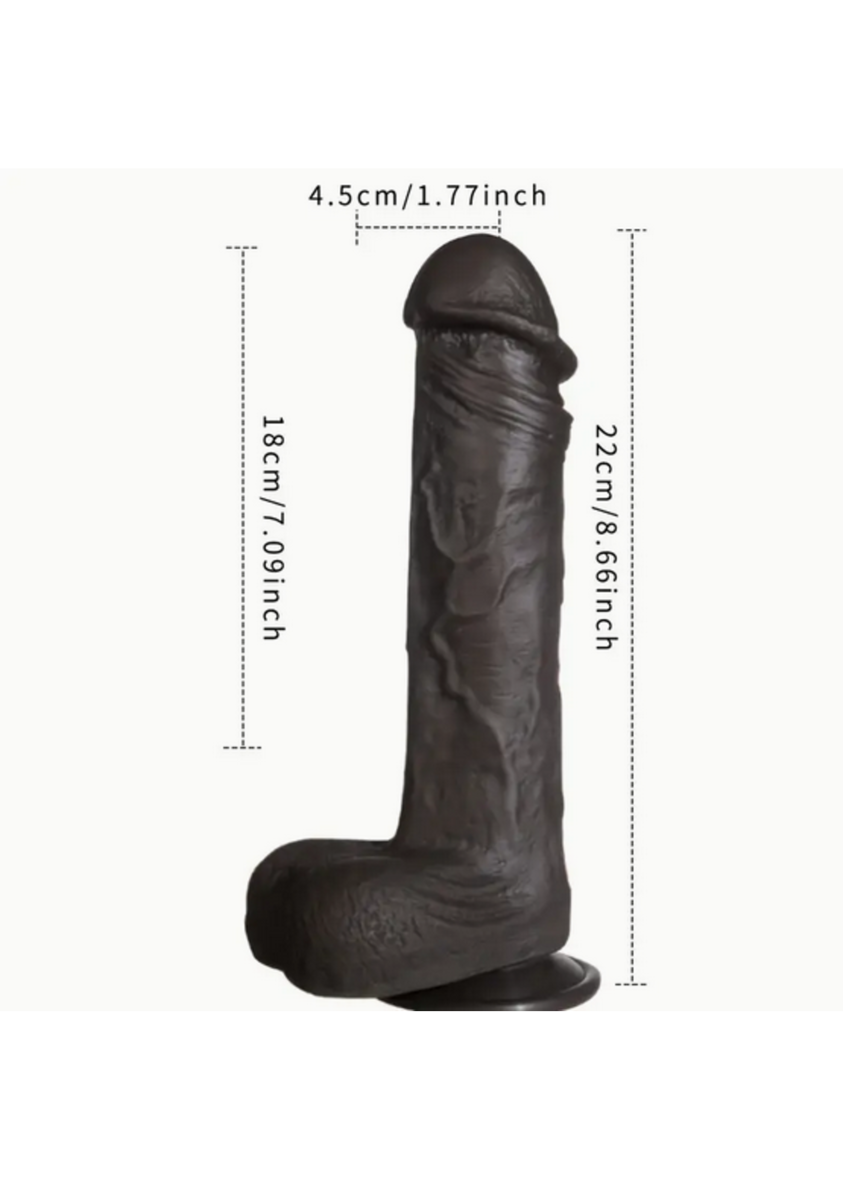 Smoosh Dark Thrusting & Vibrating Dildo 7" w/ Remote