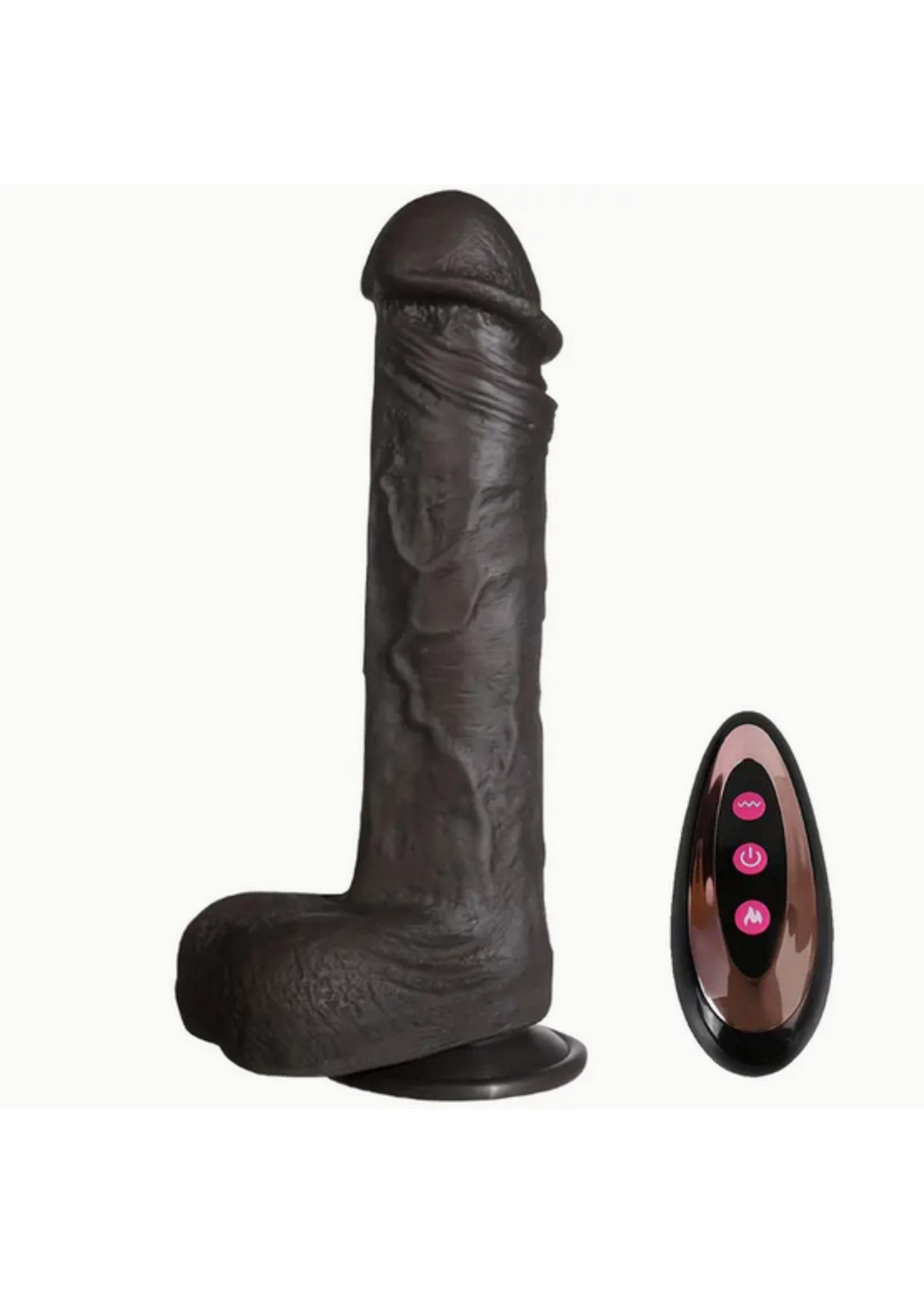 Smoosh Dark Thrusting & Vibrating Dildo 7" w/ Remote