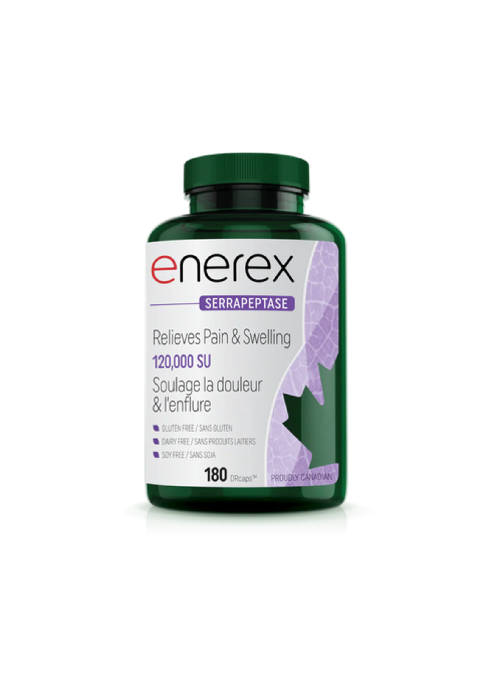 Enerex SERRAPEPTASE 180 Tabs - 120,000SU Pain & Swelling Relief