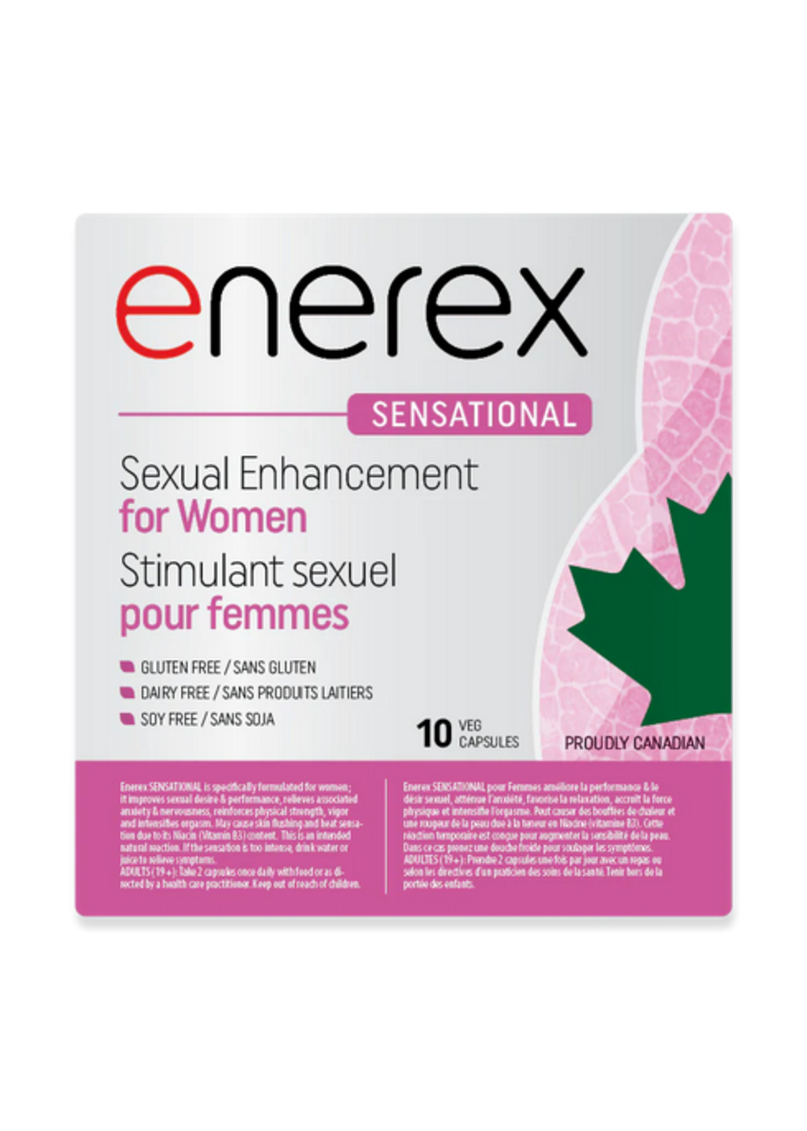 Enerex SENSATIONAL Sexual Enhancement for Women 10 Capsule Trial Pack