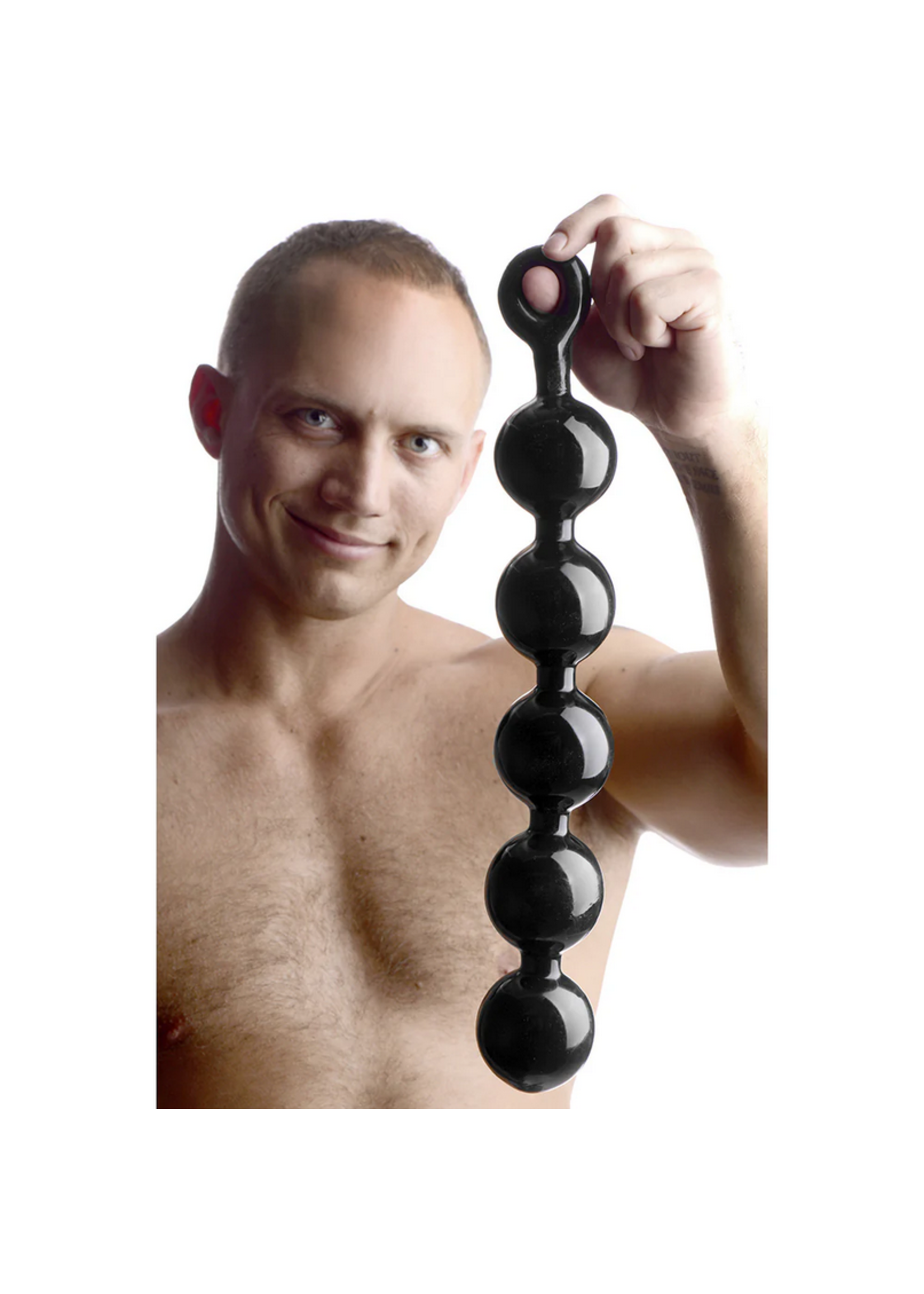 Black Baller Anal Beads