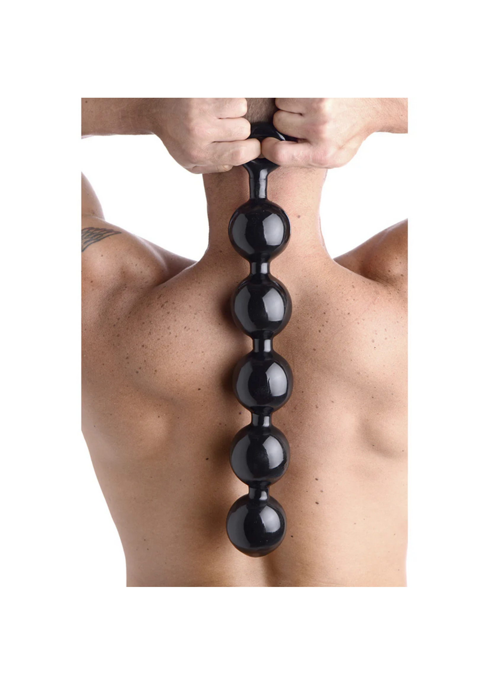 Black Baller Anal Beads