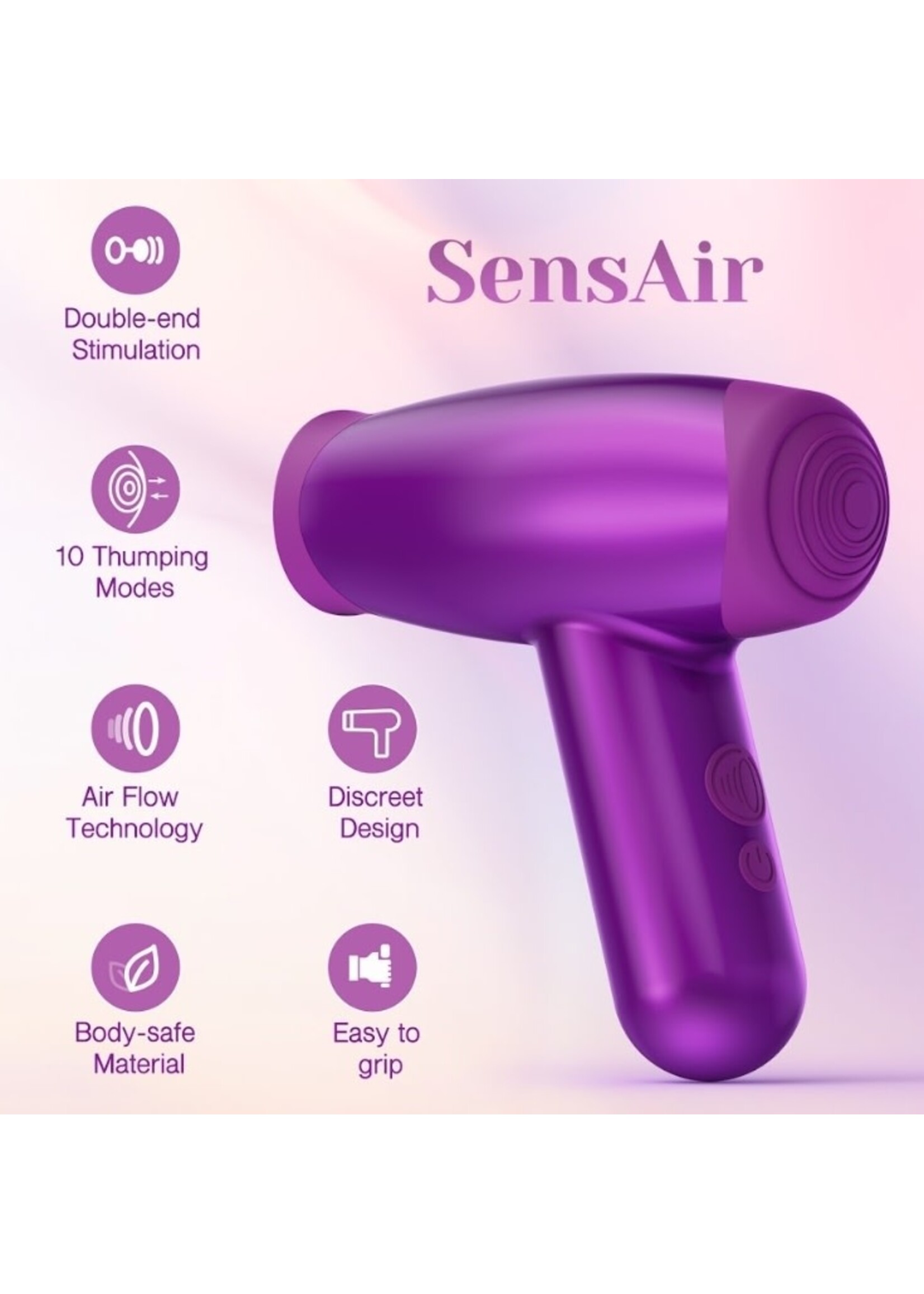 Tracy's Dog SensAir Clitoral Sucking & Thumping Vibrator