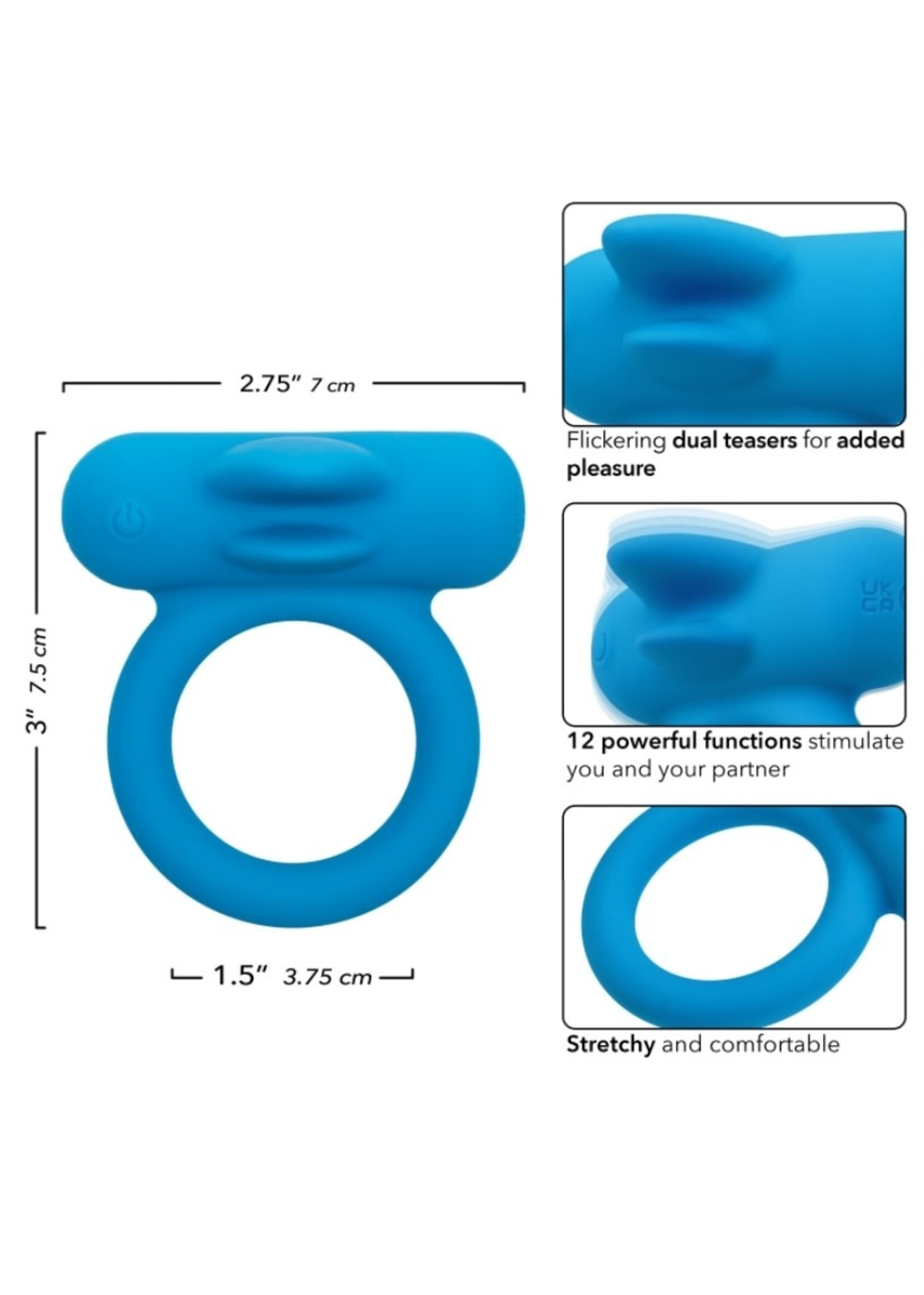 Calexotics Silicone Rechargeable Double Trouble