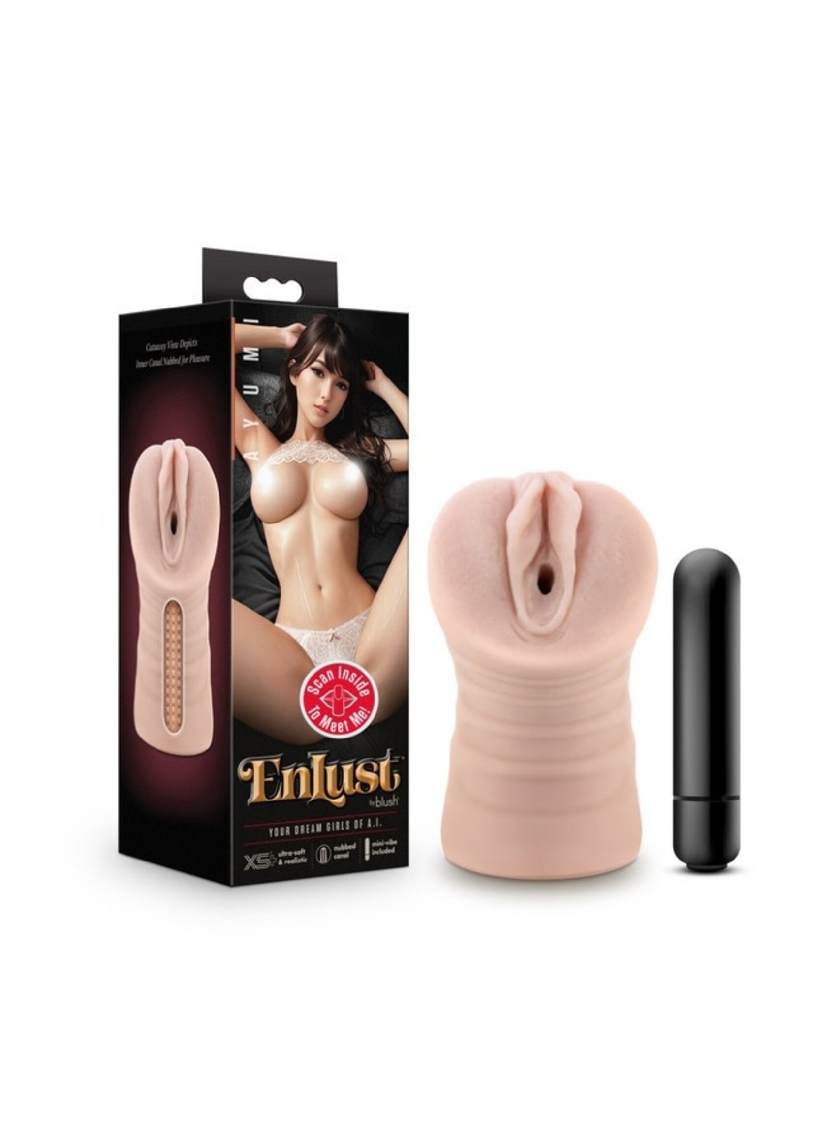 Blush EnLust - Ayumi - Vibrating Stroker - Beige