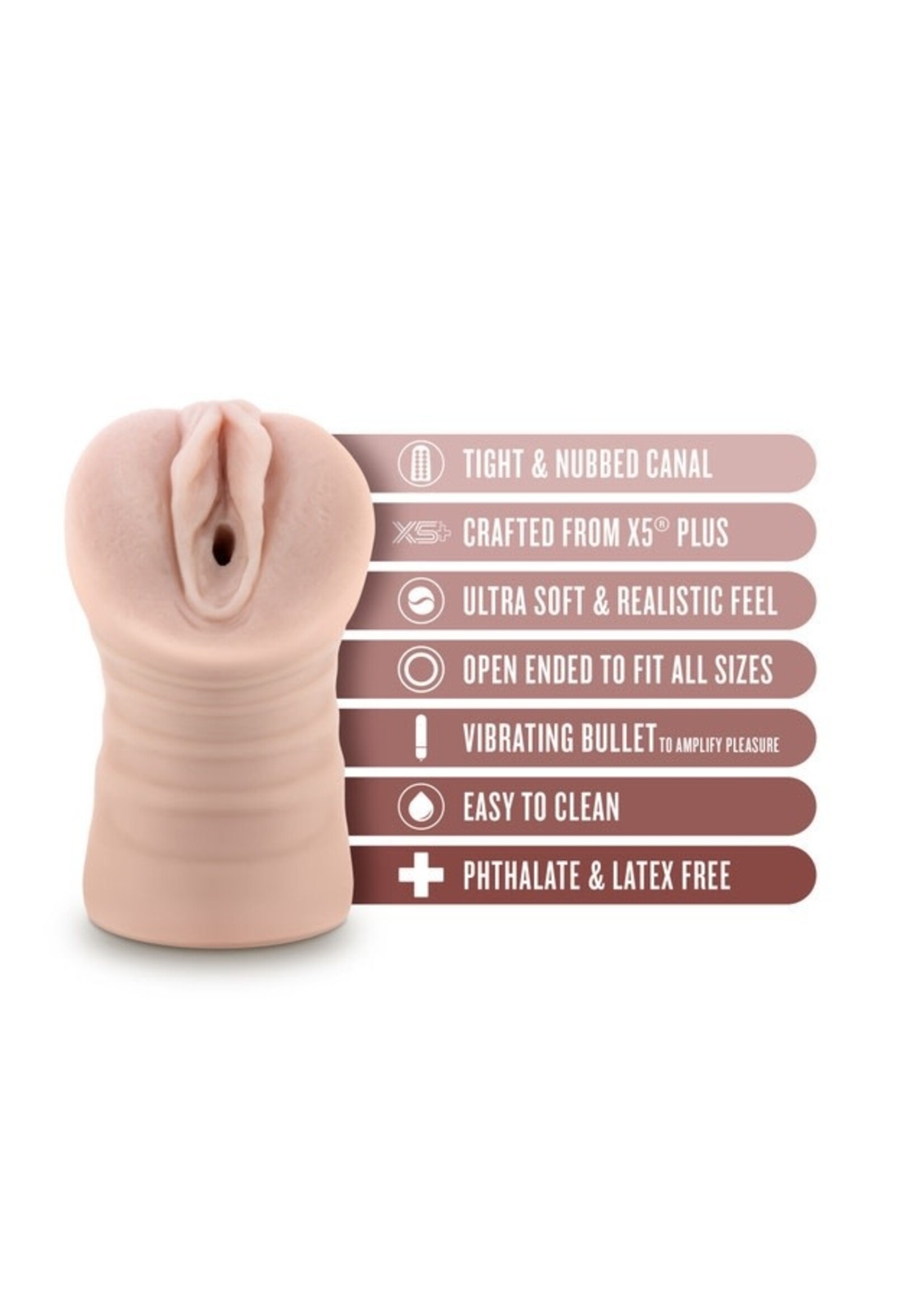 Blush EnLust - Ayumi - Vibrating Stroker - Beige