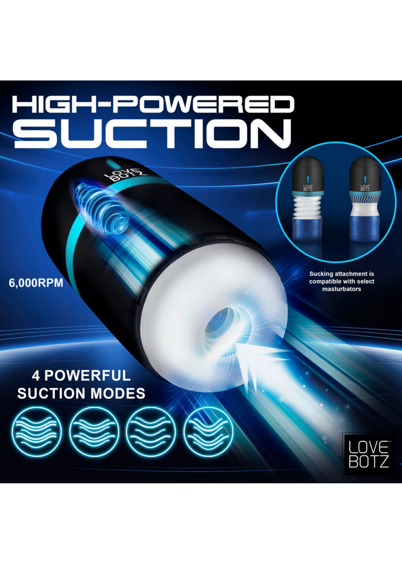 Lovebotz The Milker Mega-Pod Sucking Masturbator