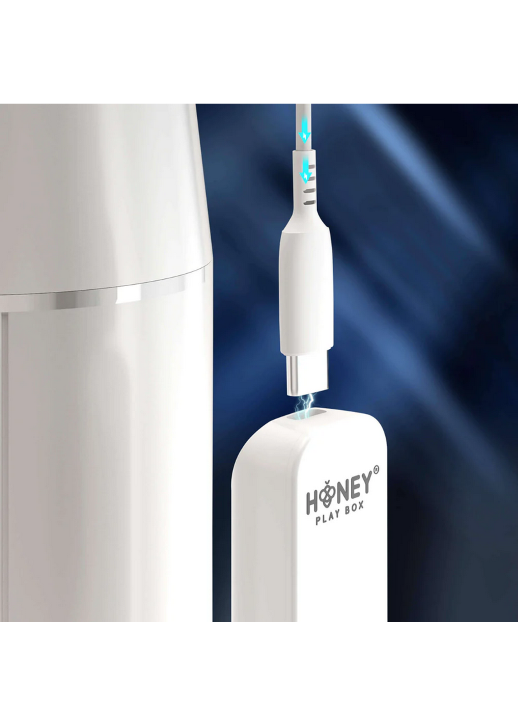 Honey Play Box Blanche - Thrusting Auto Blowjob Toy