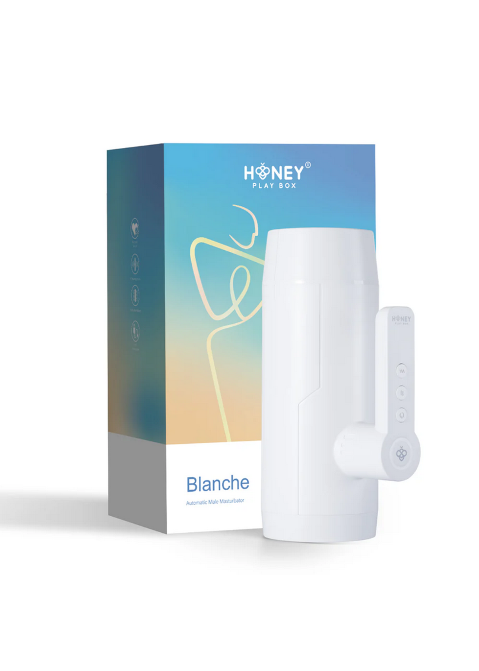 Honey Play Box Blanche - Thrusting Auto Blowjob Toy