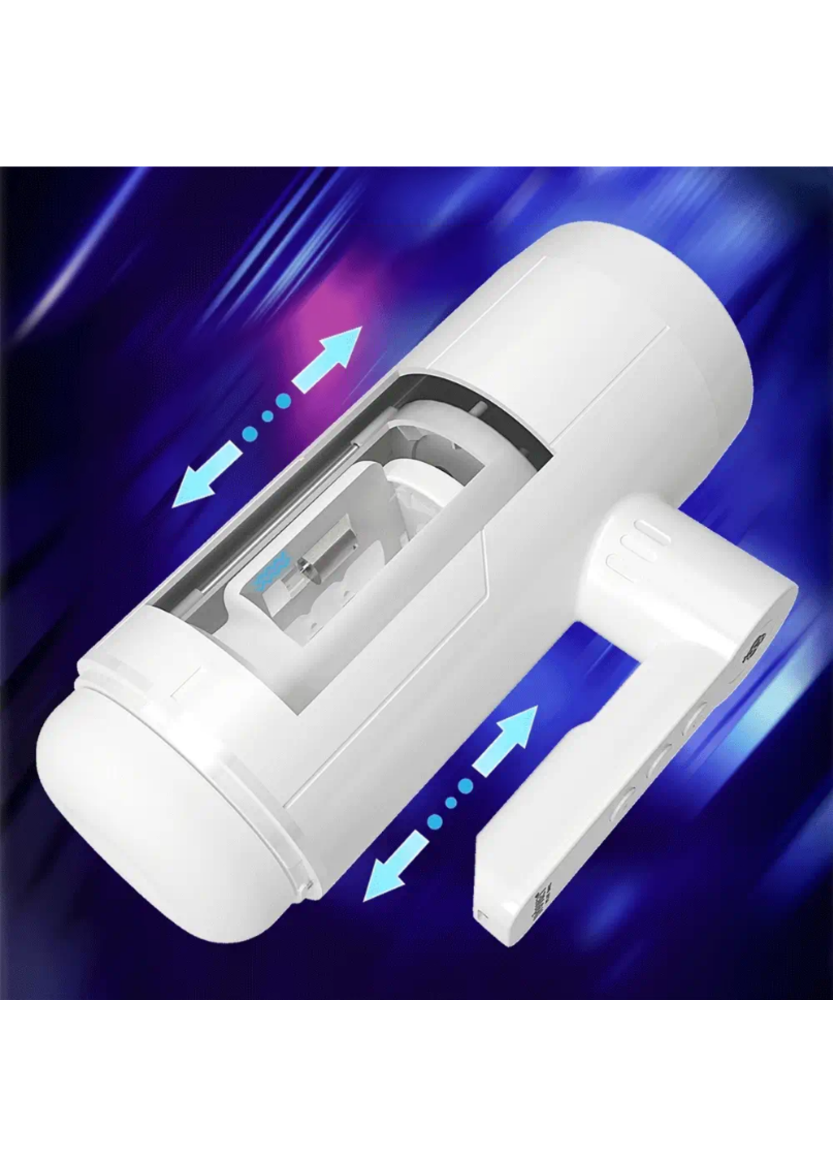 Honey Play Box Blanche - Thrusting Auto Blowjob Toy