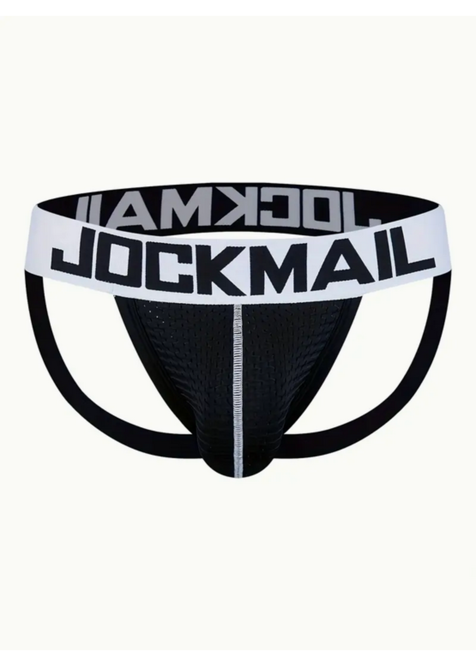 Men's Black & White Jock Strap