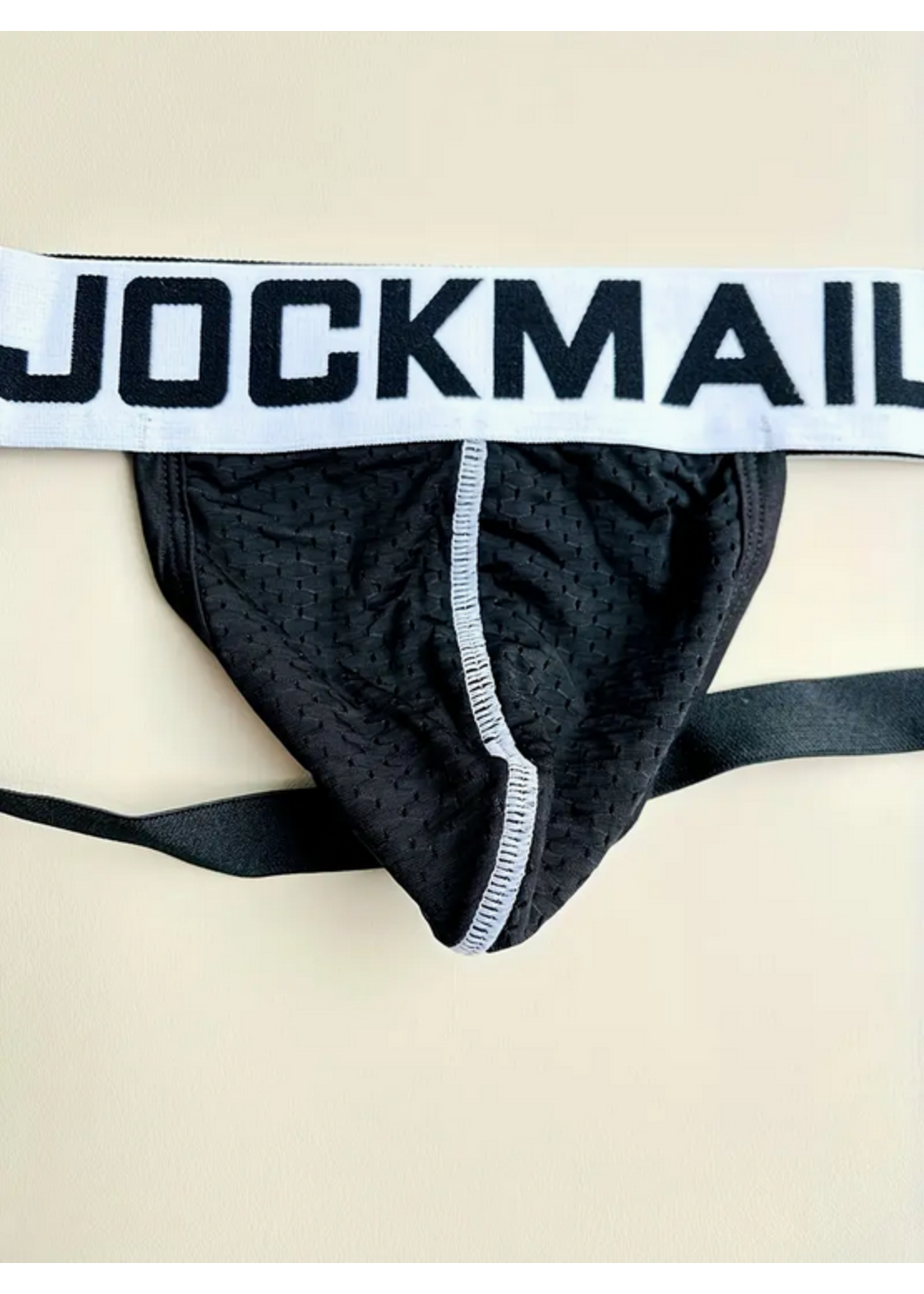 Men's Black & White Jock Strap