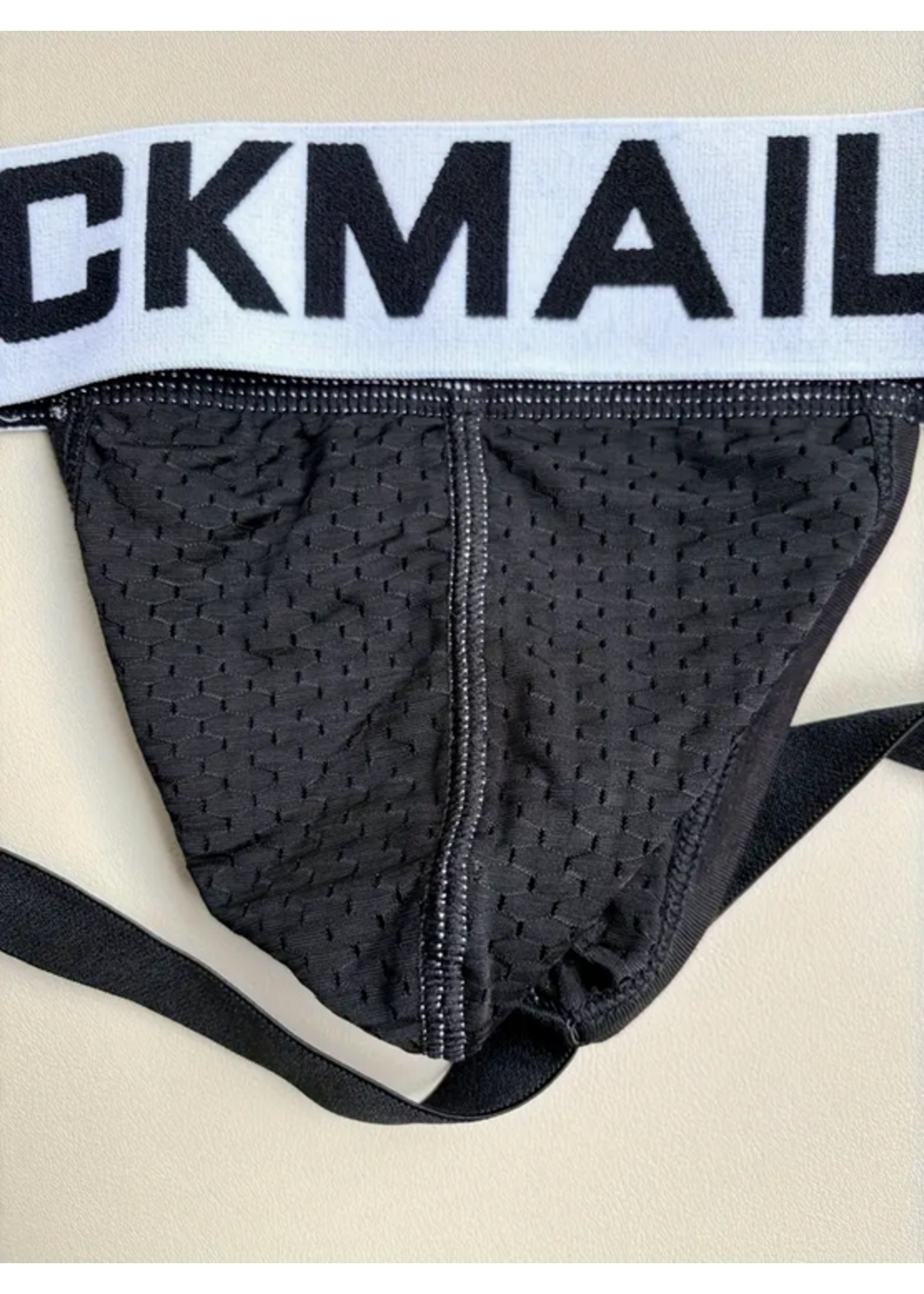 Men's Black & White Jock Strap