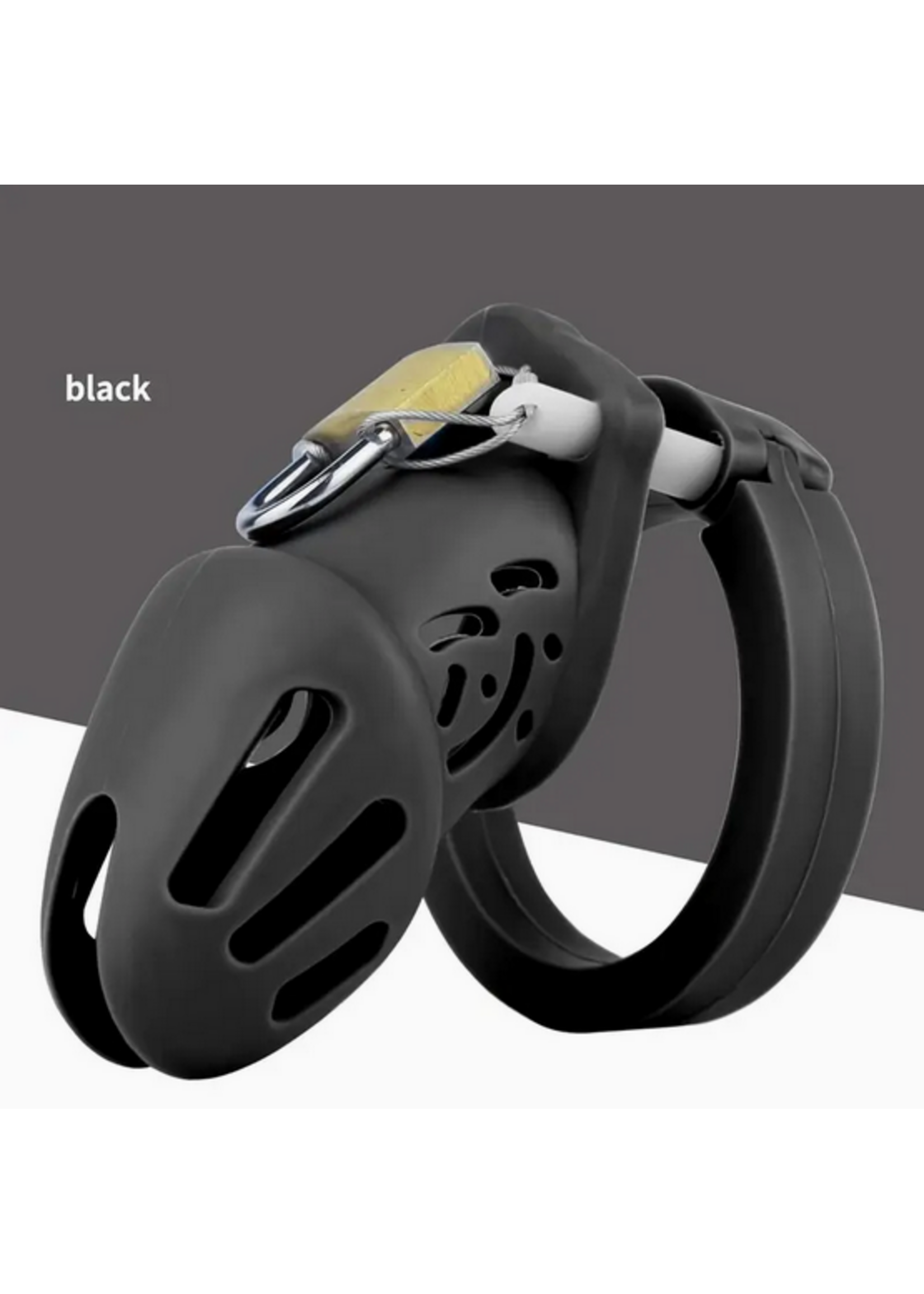 Smoosh Value Black Silicone Cock Cage