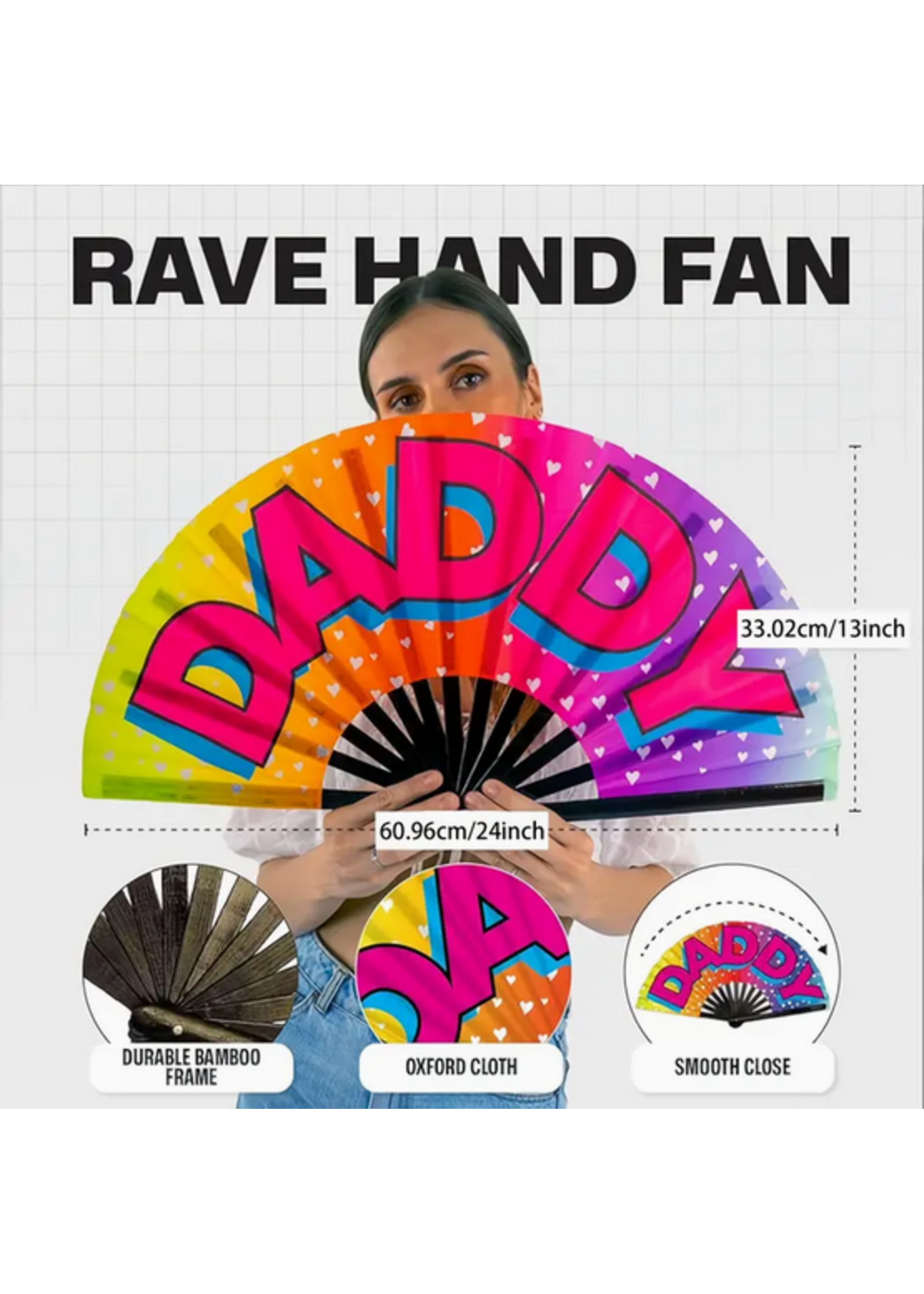 Folding Hand Fan DADDY