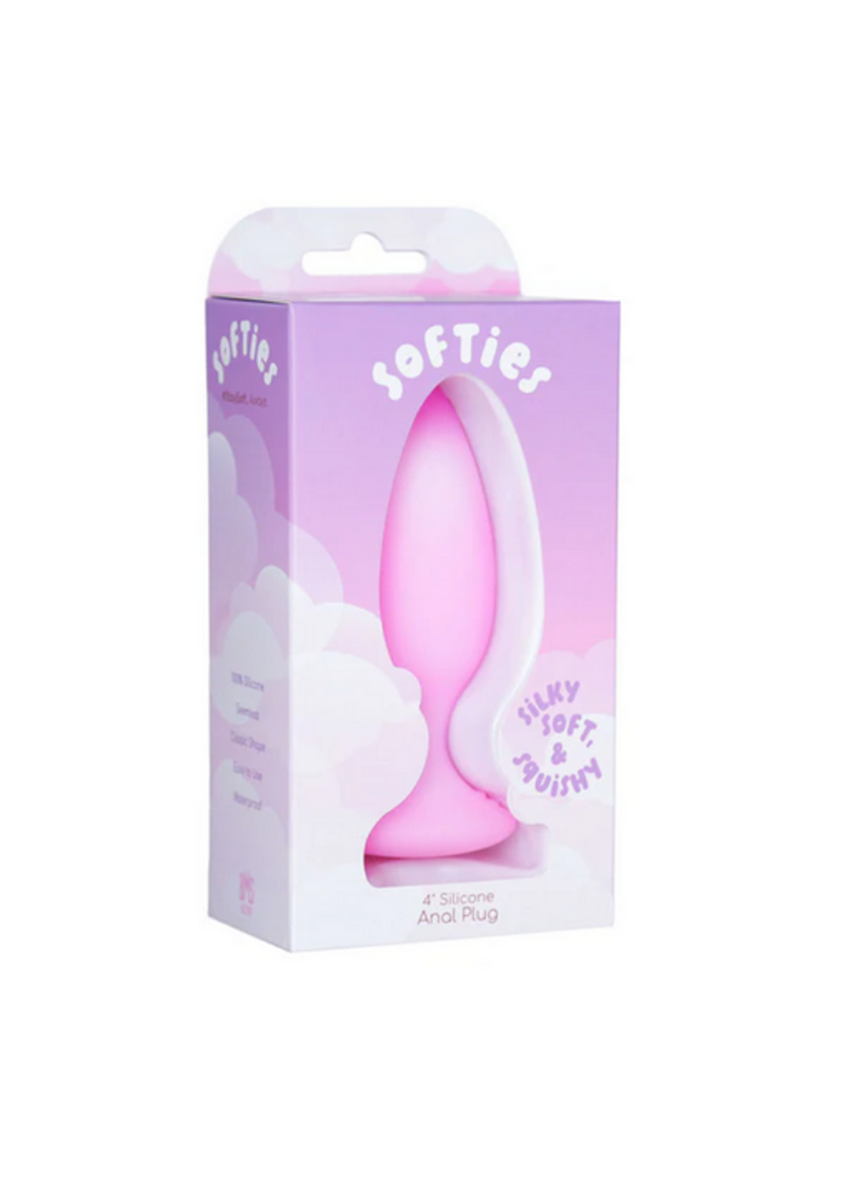 Softies 4” Anal Silicone Plug – Pink