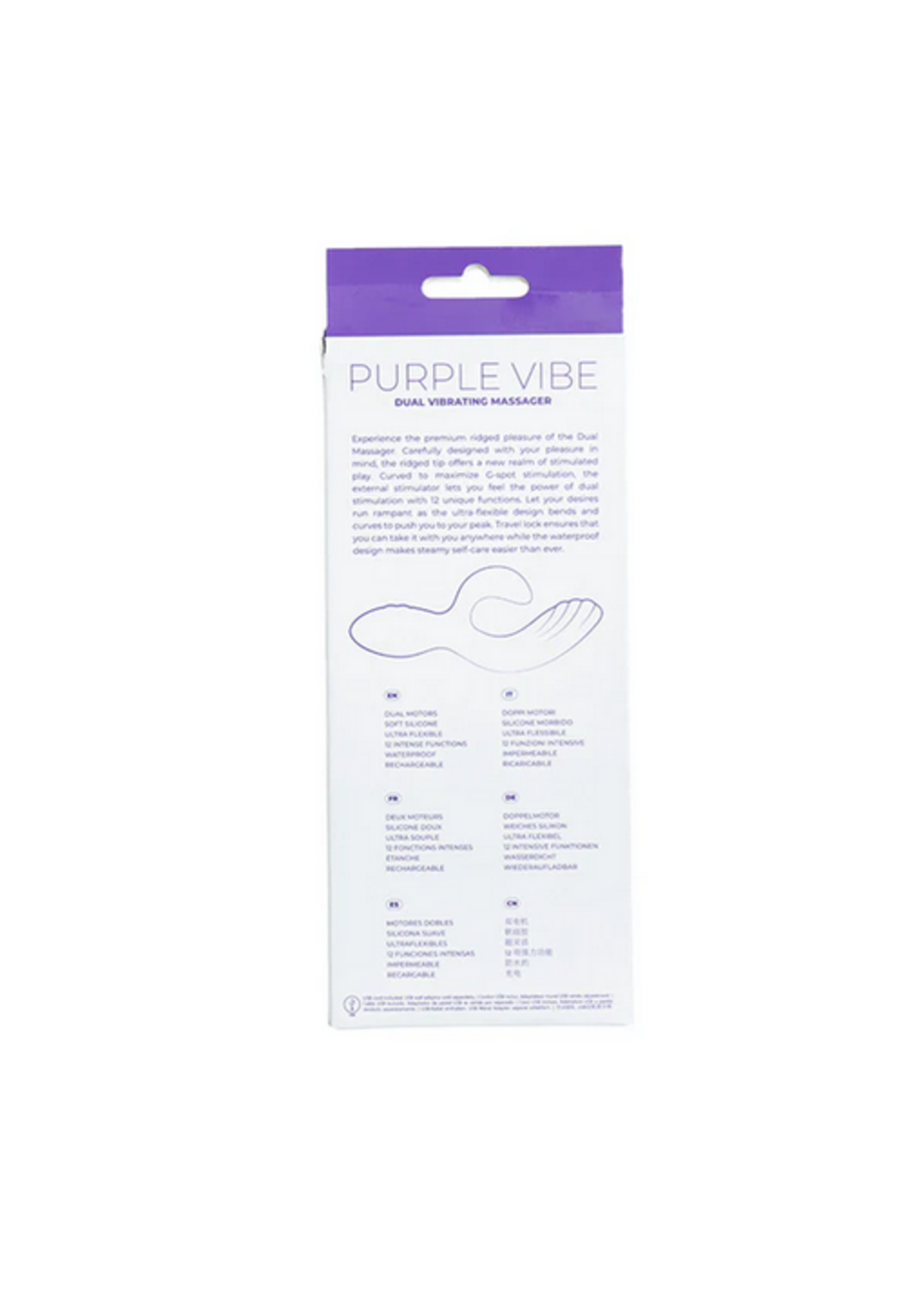 Purple Vibe Dual Vibrating Massager
