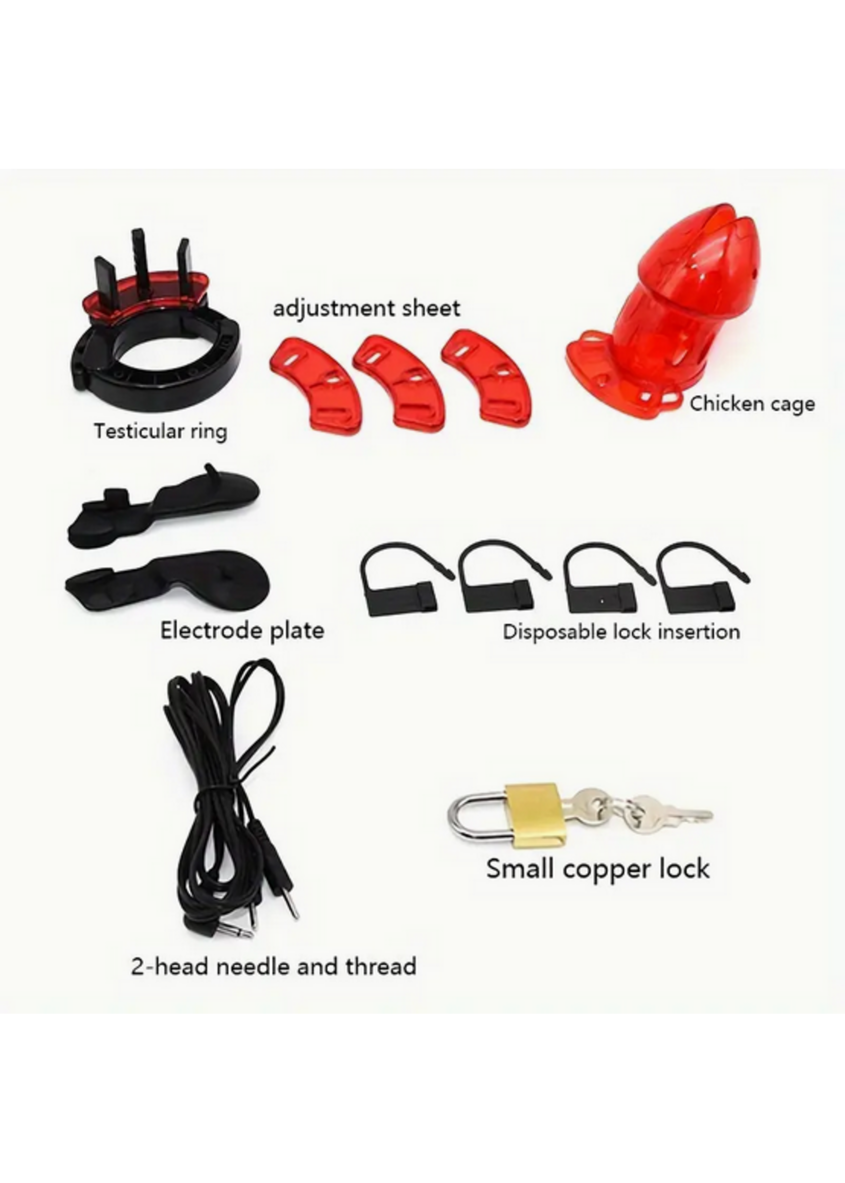 Electric Shock Cock Cage Plus Balls