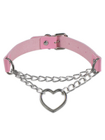 Choke Chain Heart Collar