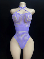 Purple Sleevless Bodysuit