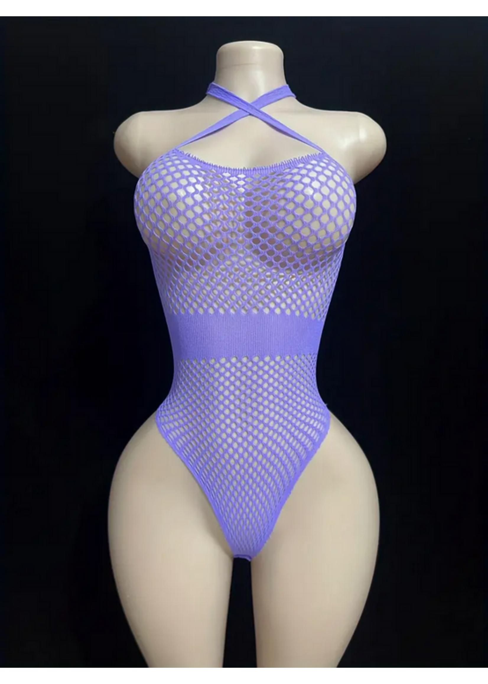 Purple Sleevless Bodysuit