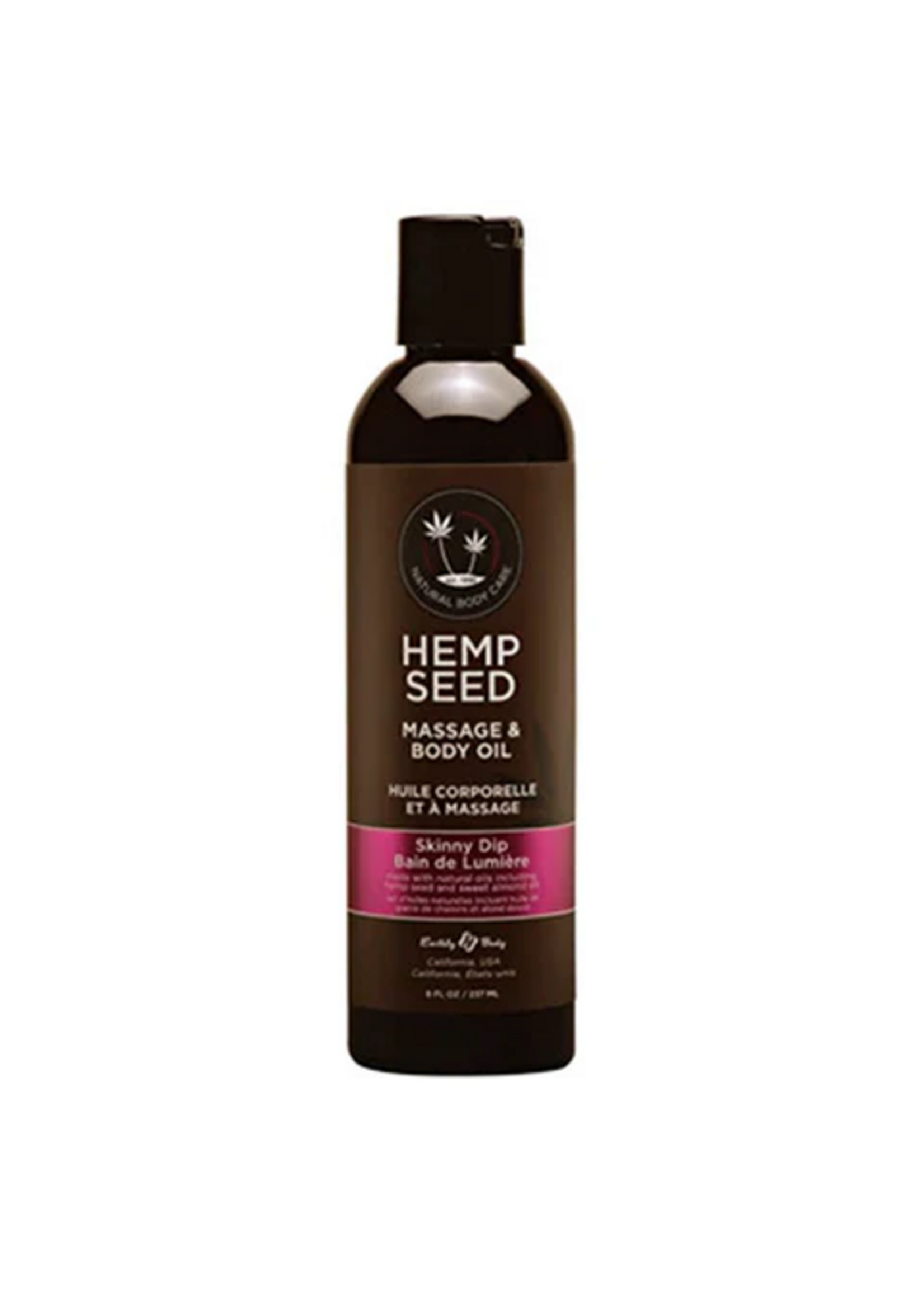 Earthly Body Hemp Seed Massage & Body Oil 8oz.