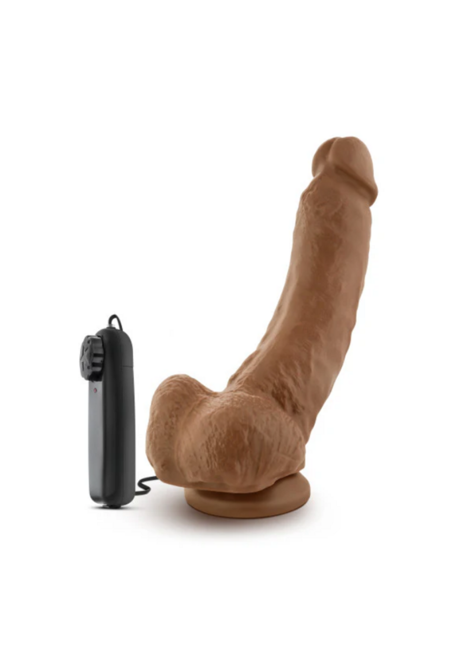 Blush Coverboy - The Boxer - 9" Vibrating Realistic Cock - Mocha