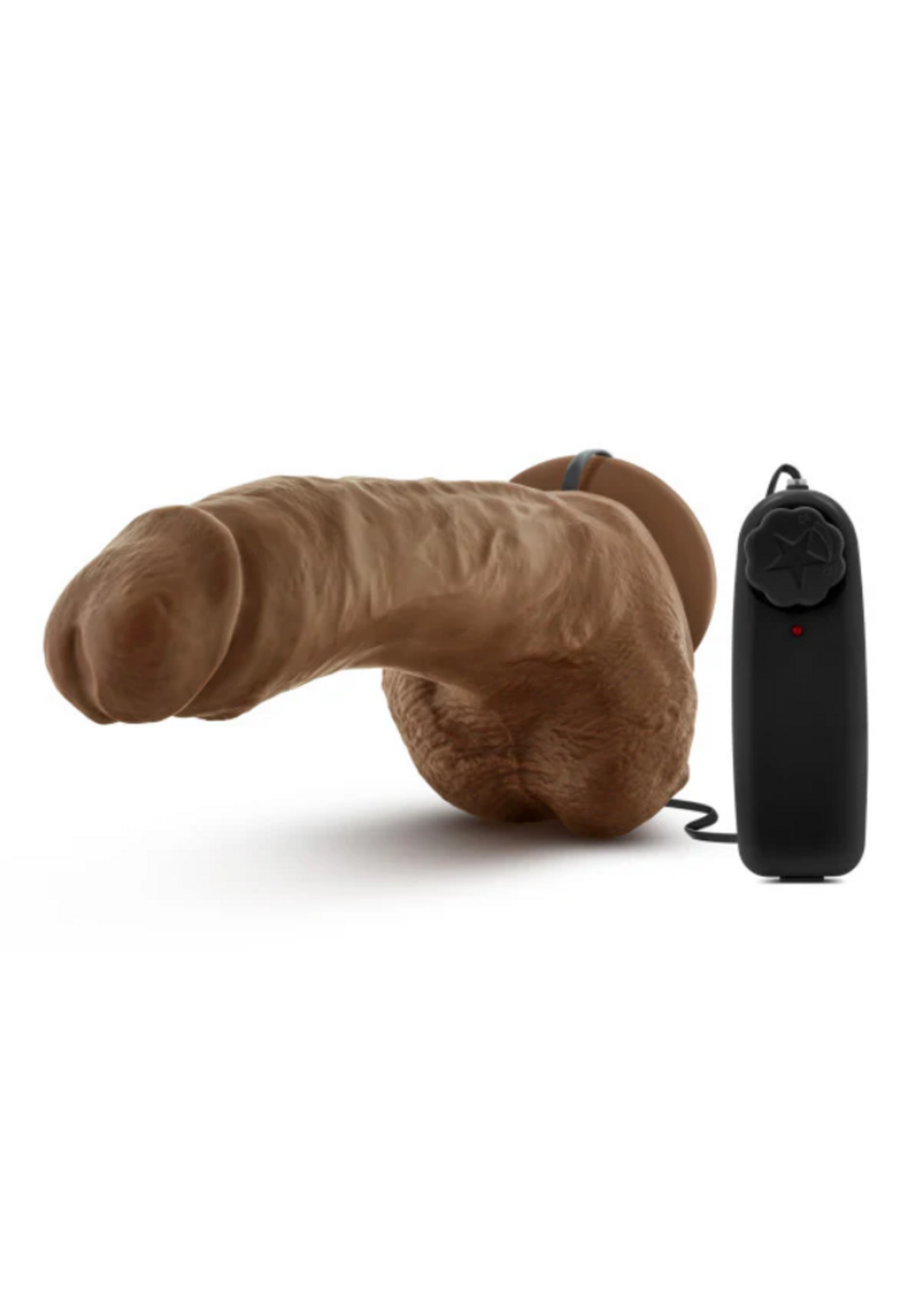 Blush Coverboy - The Boxer - 9" Vibrating Realistic Cock - Mocha