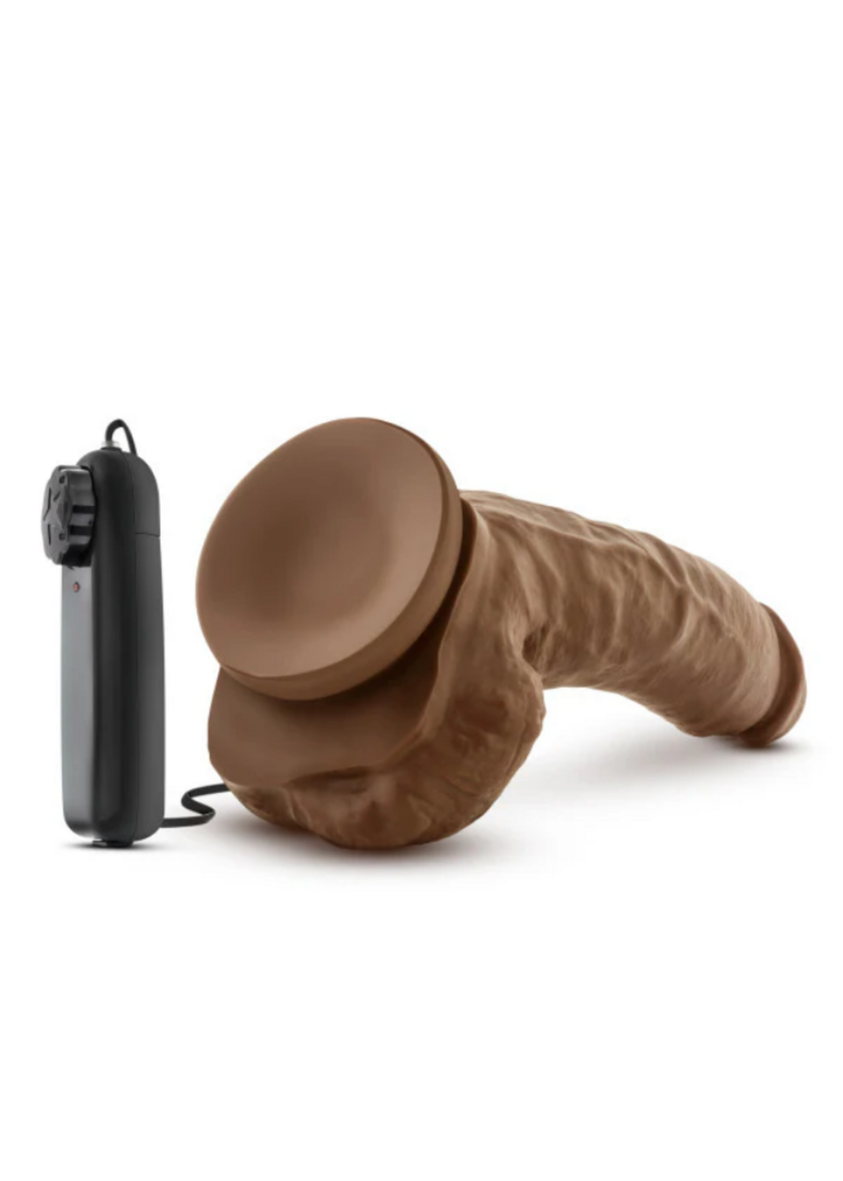 Blush Coverboy - The Boxer - 9" Vibrating Realistic Cock - Mocha