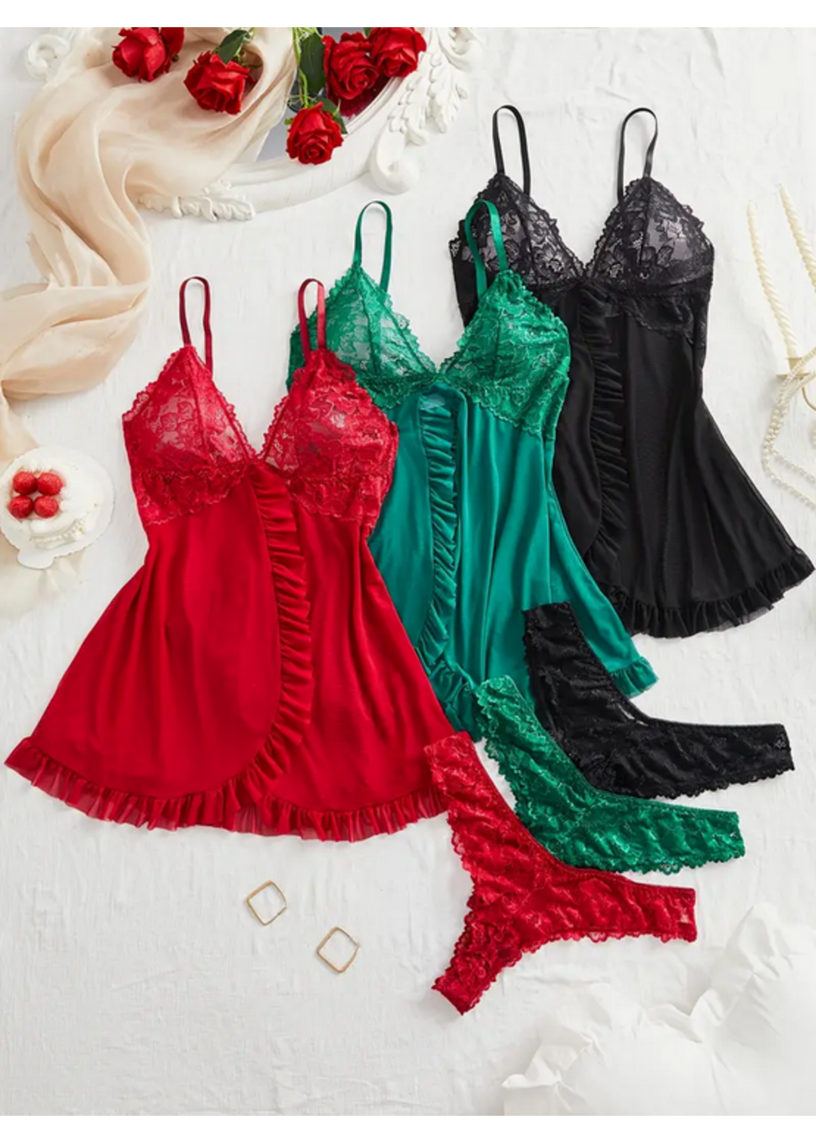 Plus Size Lacy Lingerie