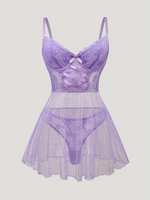 Purple Poka Dot Babydoll