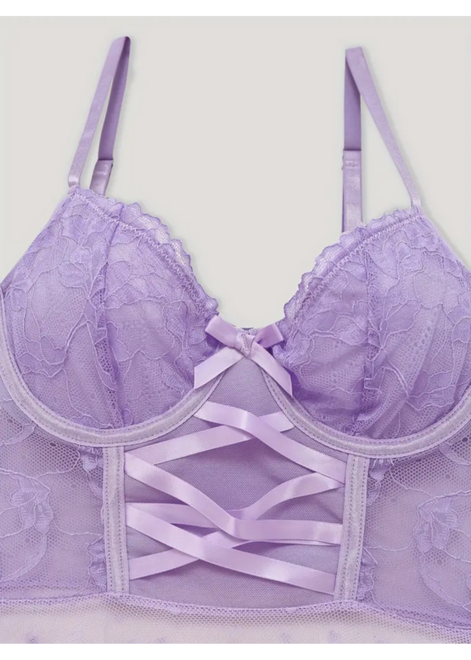 Purple Poka Dot Babydoll