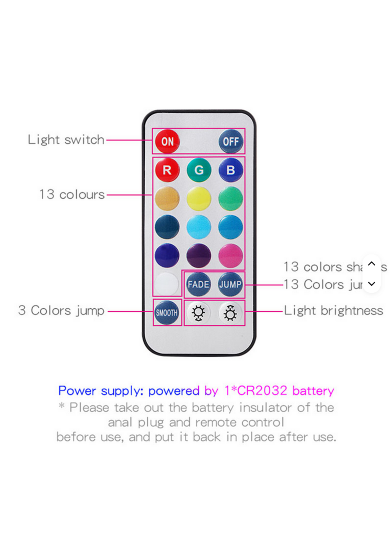 Smoosh Toys Smoosh LED Butt Plug