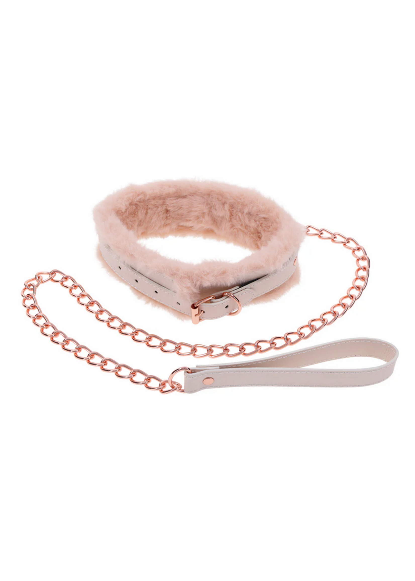 Sex & Mischief Peaches ‘n CreaMe Fur Collar & Leash