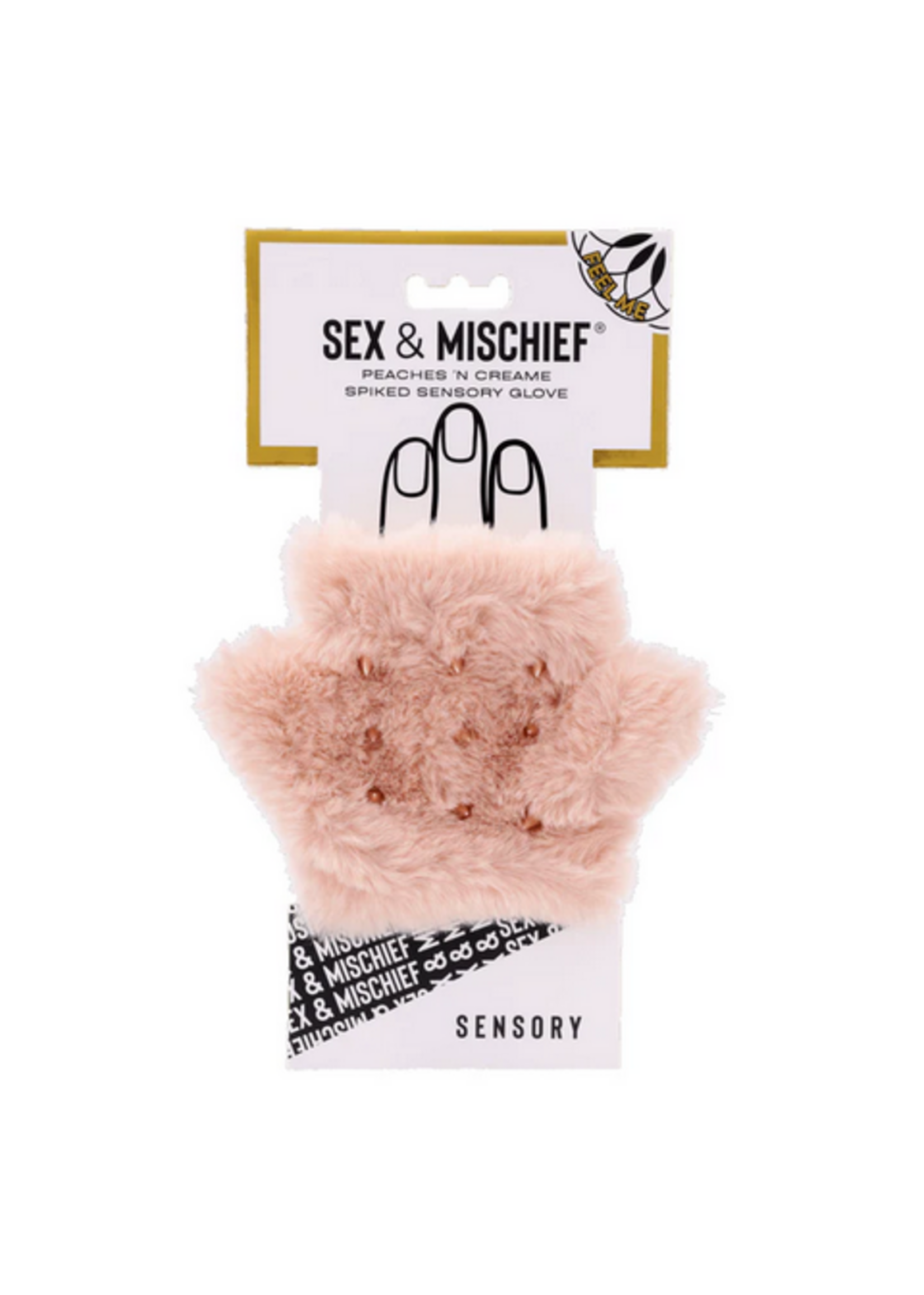 Sex & Mischief Peaches 'n CreaMe Spiked Sensory Glove