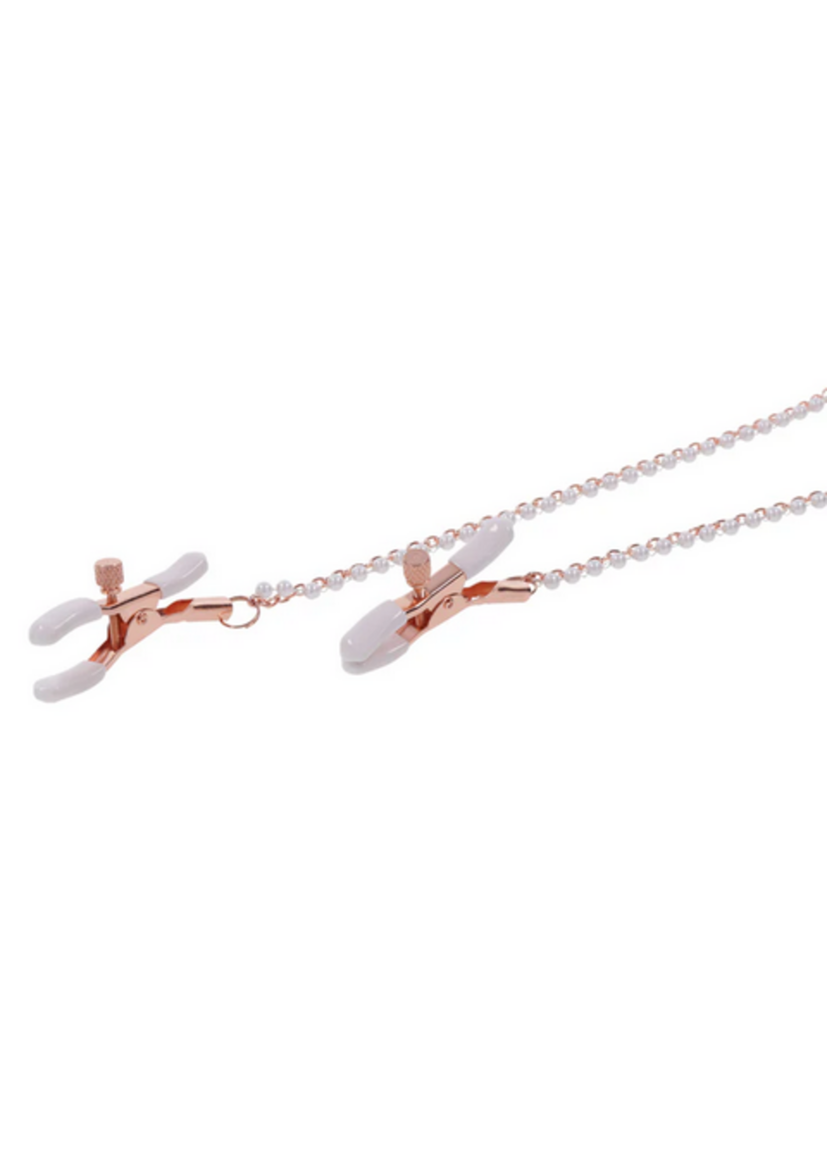 Sex & Mischief Peaches ‘n CreaMe Collar with Nipple Clamps