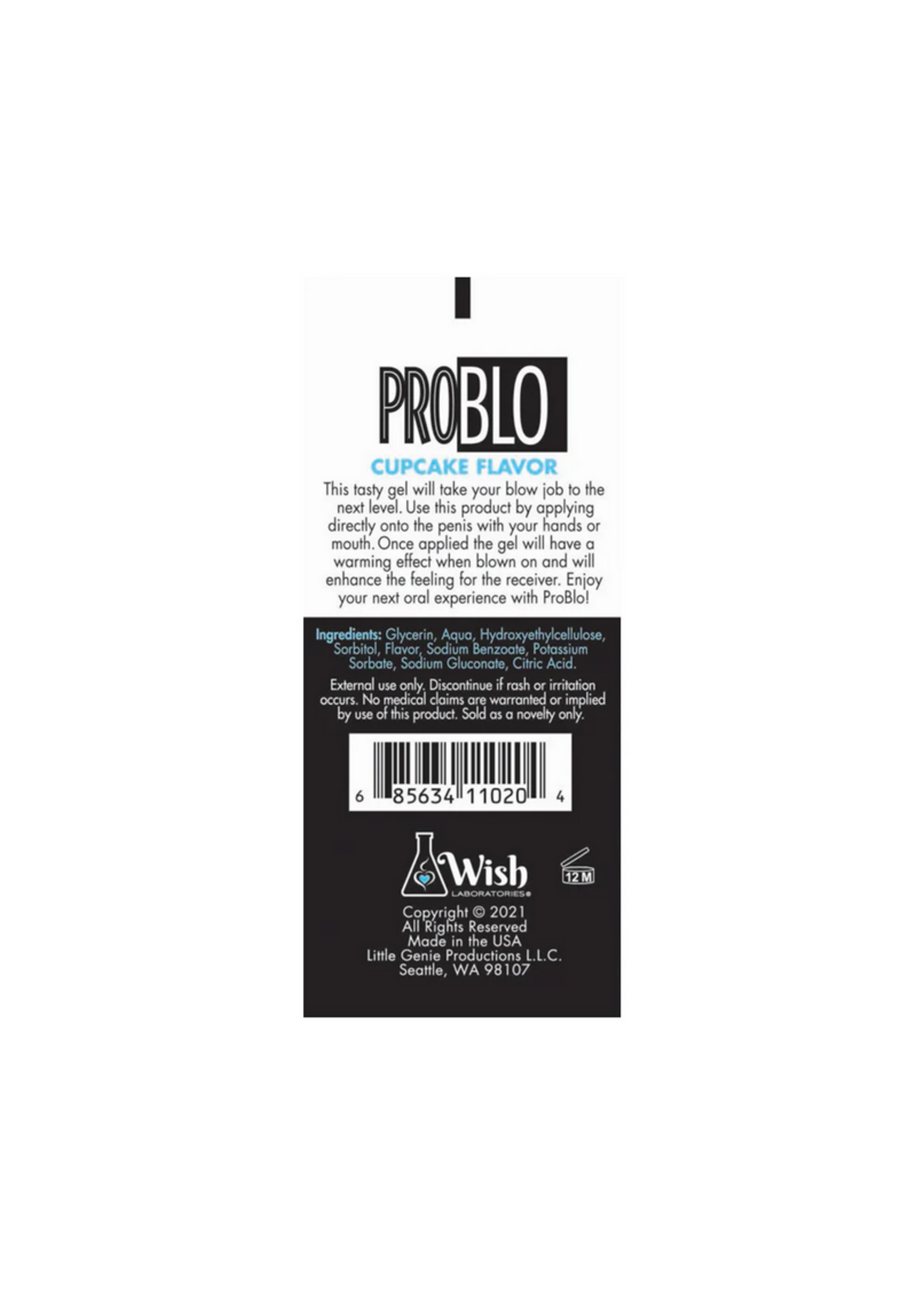 ProBlo Cupcake Flavor Pleasure Gel 10ml